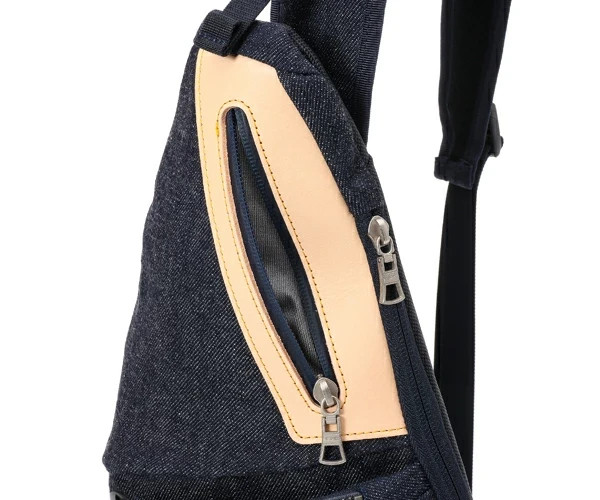FULLCOUNT × master-piece Denim Sling Bag (Color: Indigo) 310082-FC