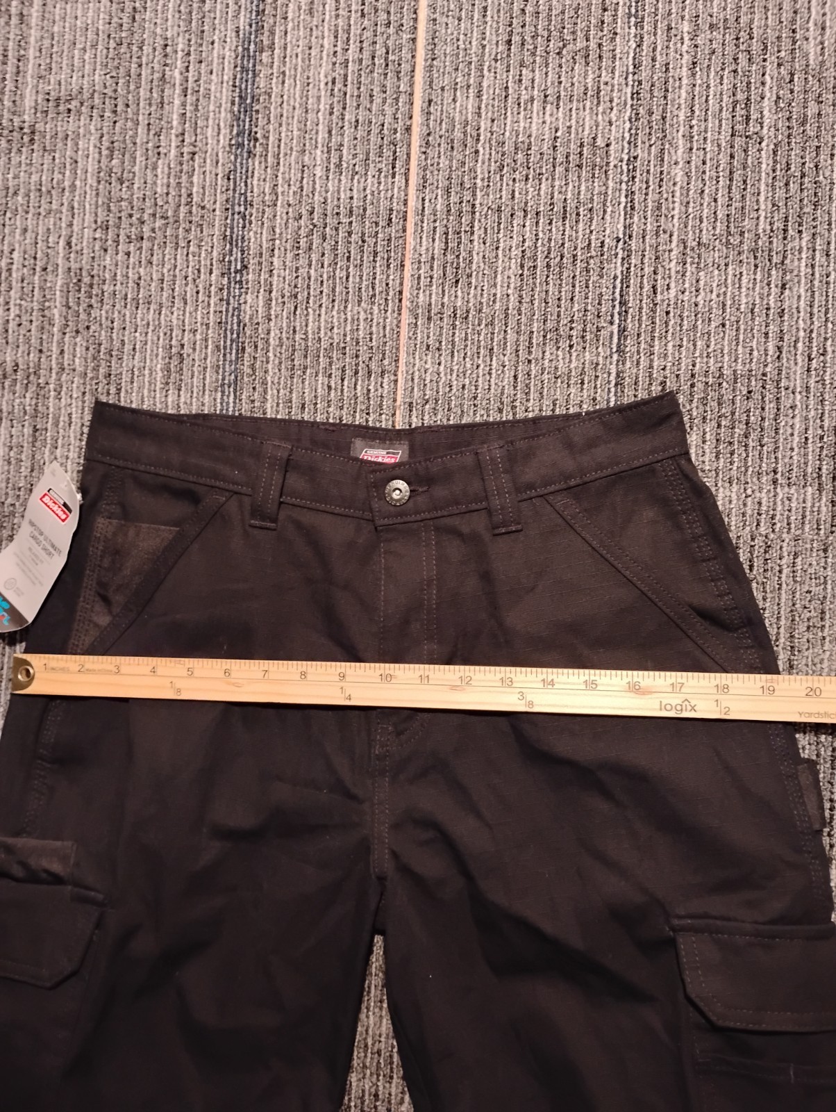 Genuine Dickies Ripstop Ultimate Cargo Short Men’s Size 30 Relaxed Fit Black NEW