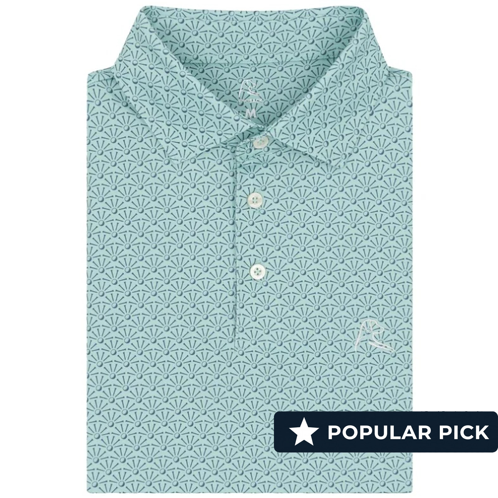 ⭐Rhoback The Back Tee Santigua Green Men’s Performance Golf Polo⭐