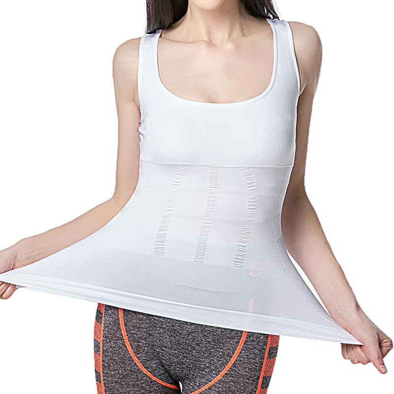 Women Stretch Cami with Built-in Shelf Bra Tank Top Wide Straps Padded Yoga Tops