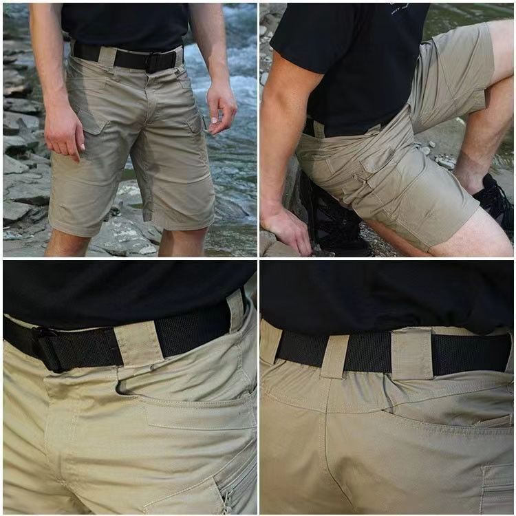 Mens Cargo Shorts Tactical Shorts Outdoor Waterproof Hiking Fishing Track Shorts