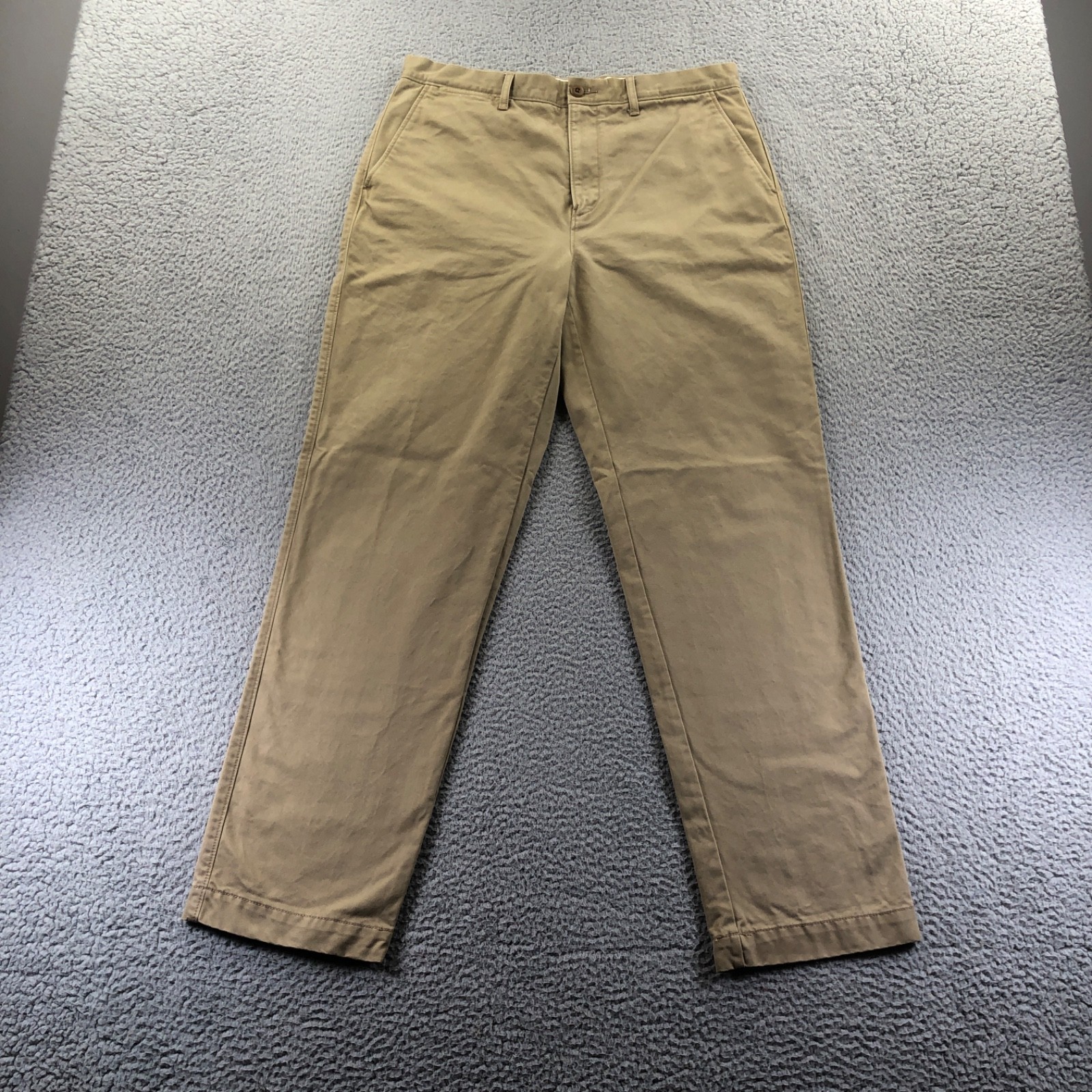 J.Crew Pant Men 32×32 Khaki Oarsman Broken In Straight Chino Casual Office CD466