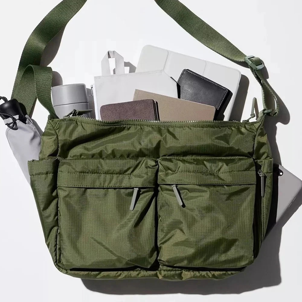UNIQLO Casual Multi-pocket Messenger Bag Men Women Shoulder Bag Travel Sport Bag