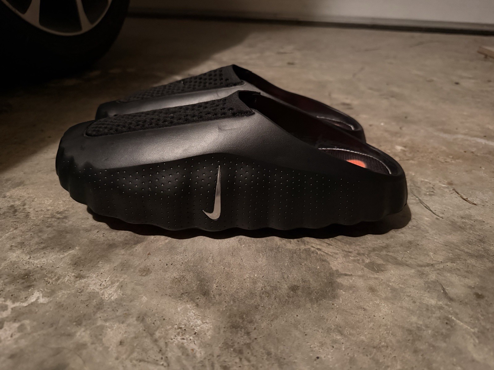 New Nike Mind 001 Slides Black Chrome Men’s Size 10 US