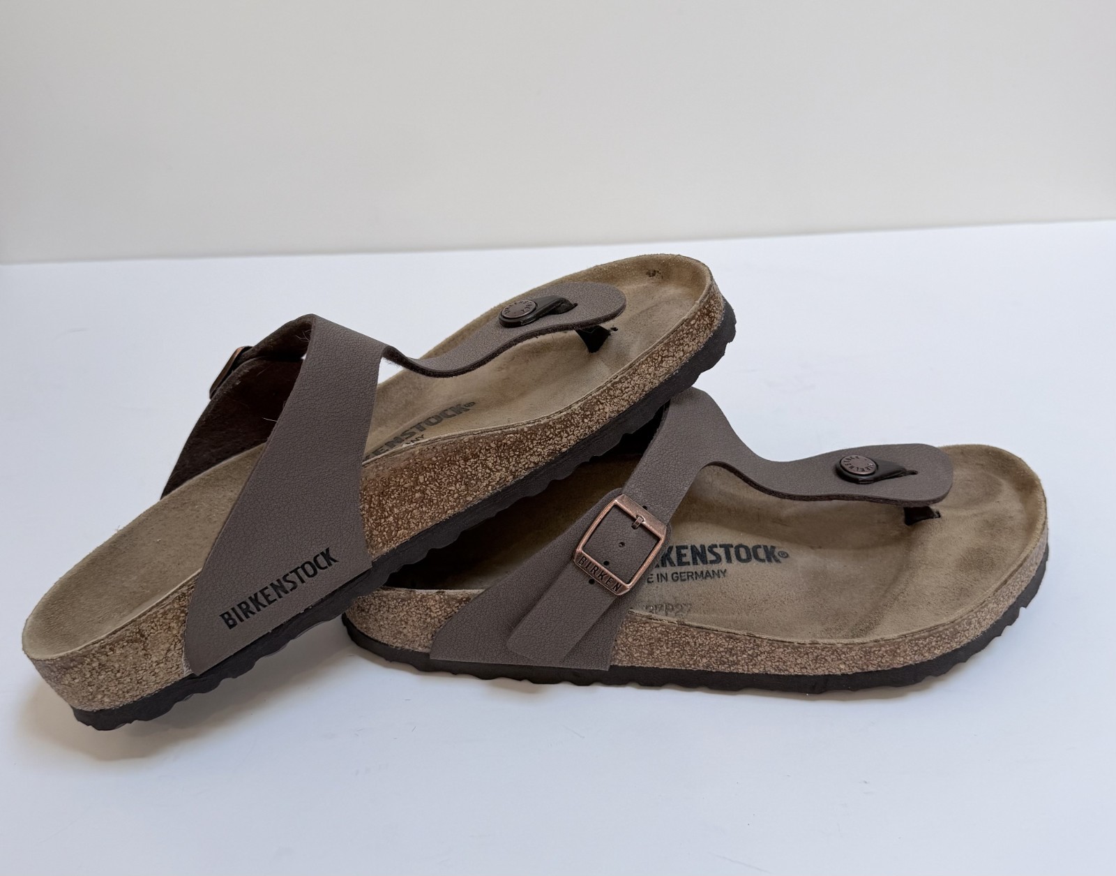 1. Birkenstock Gizeh Stone Birko-Flor Thong Sandals Women Size 40 / L9 M7 Reg