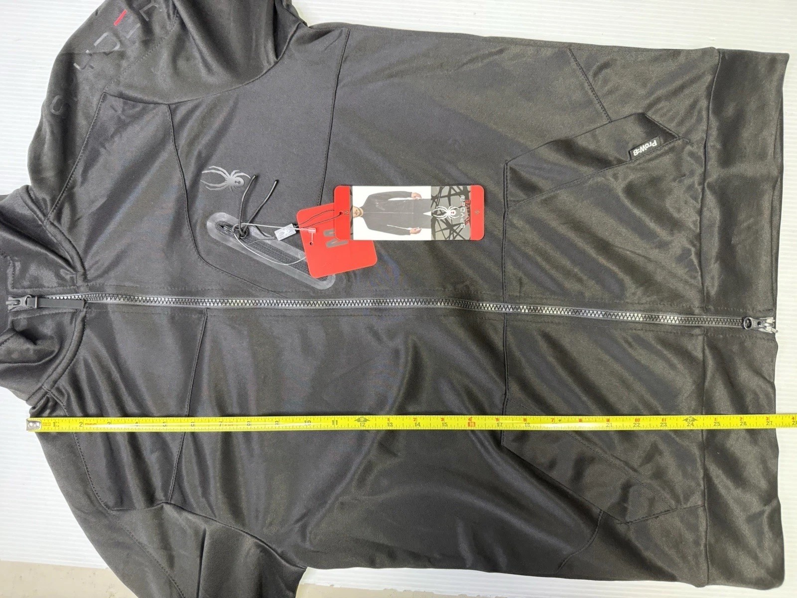 SPYDER Active Black Full Zip Breathable Jacket Moisture Wicking Size Medium