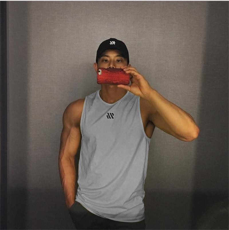 Men’s Mesh Bodybuilding Stringer – Quick‑dry Sleeveless Gym Fitness Vest