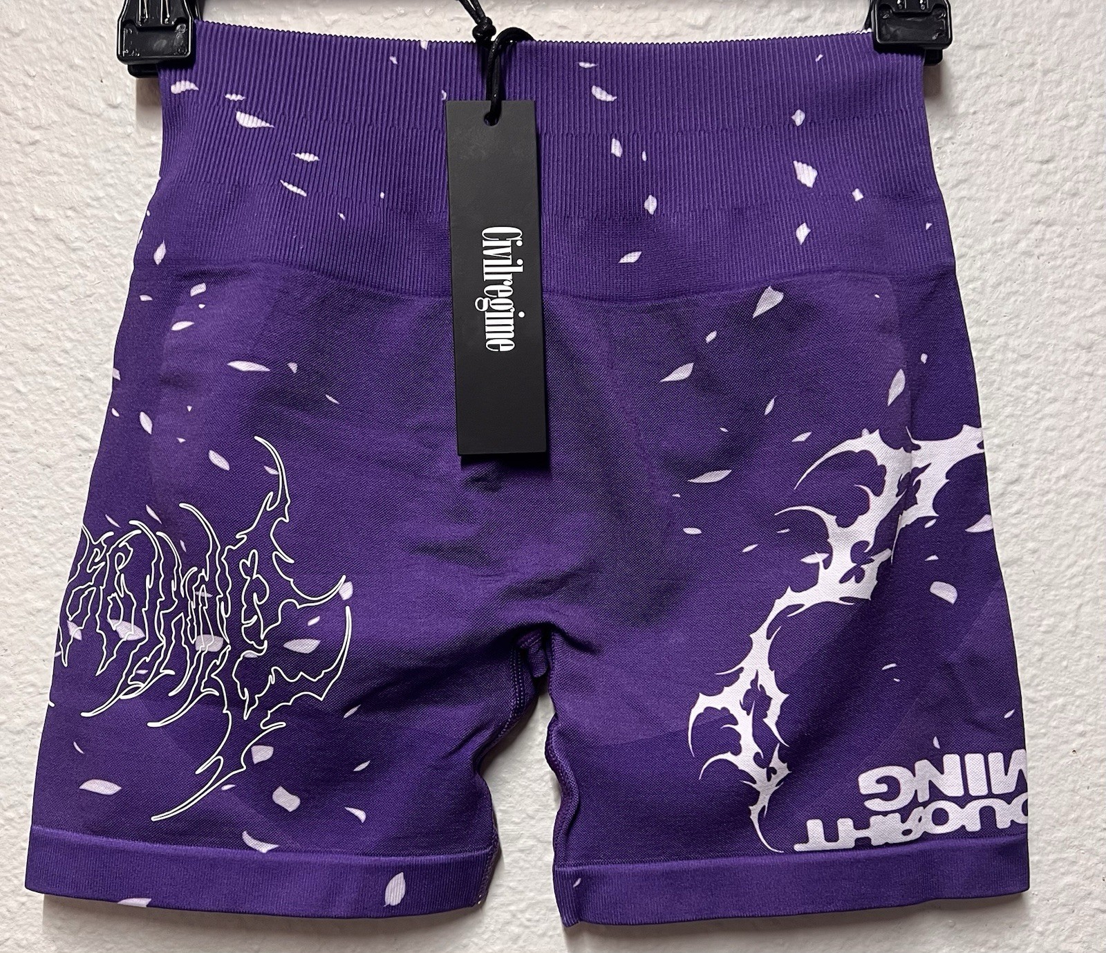 Civil Regime Blowout Kelly Seamless Shorts Bright Purple Women’s Size Small NWT