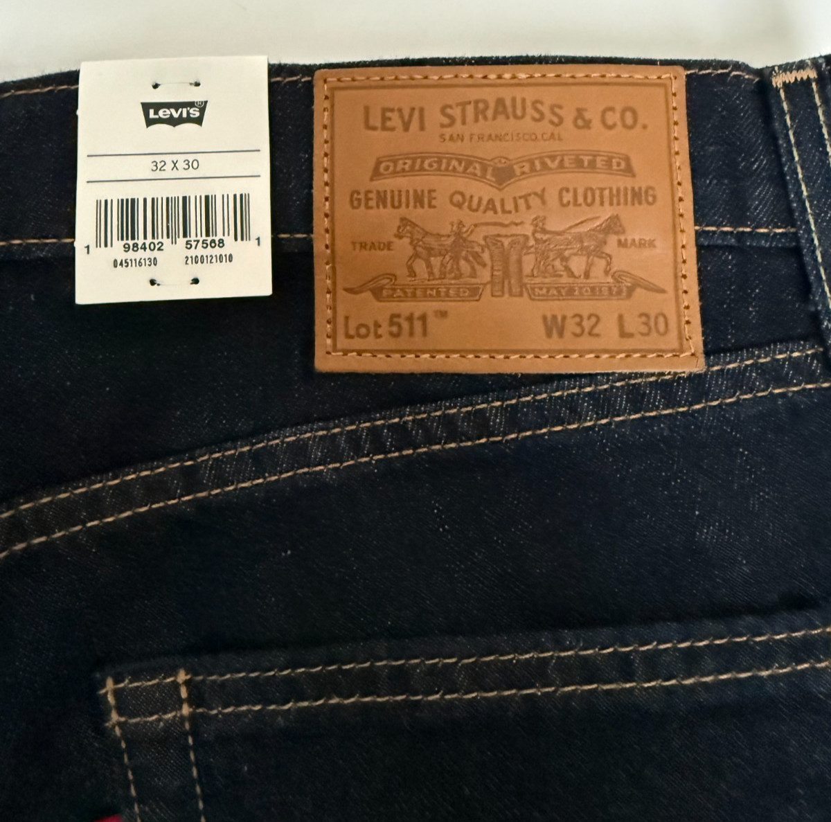 Levi’s® Premium 511™ Slim Fit Linen+ Denim Men’s Jeans, Still Got Time-Dark Wash