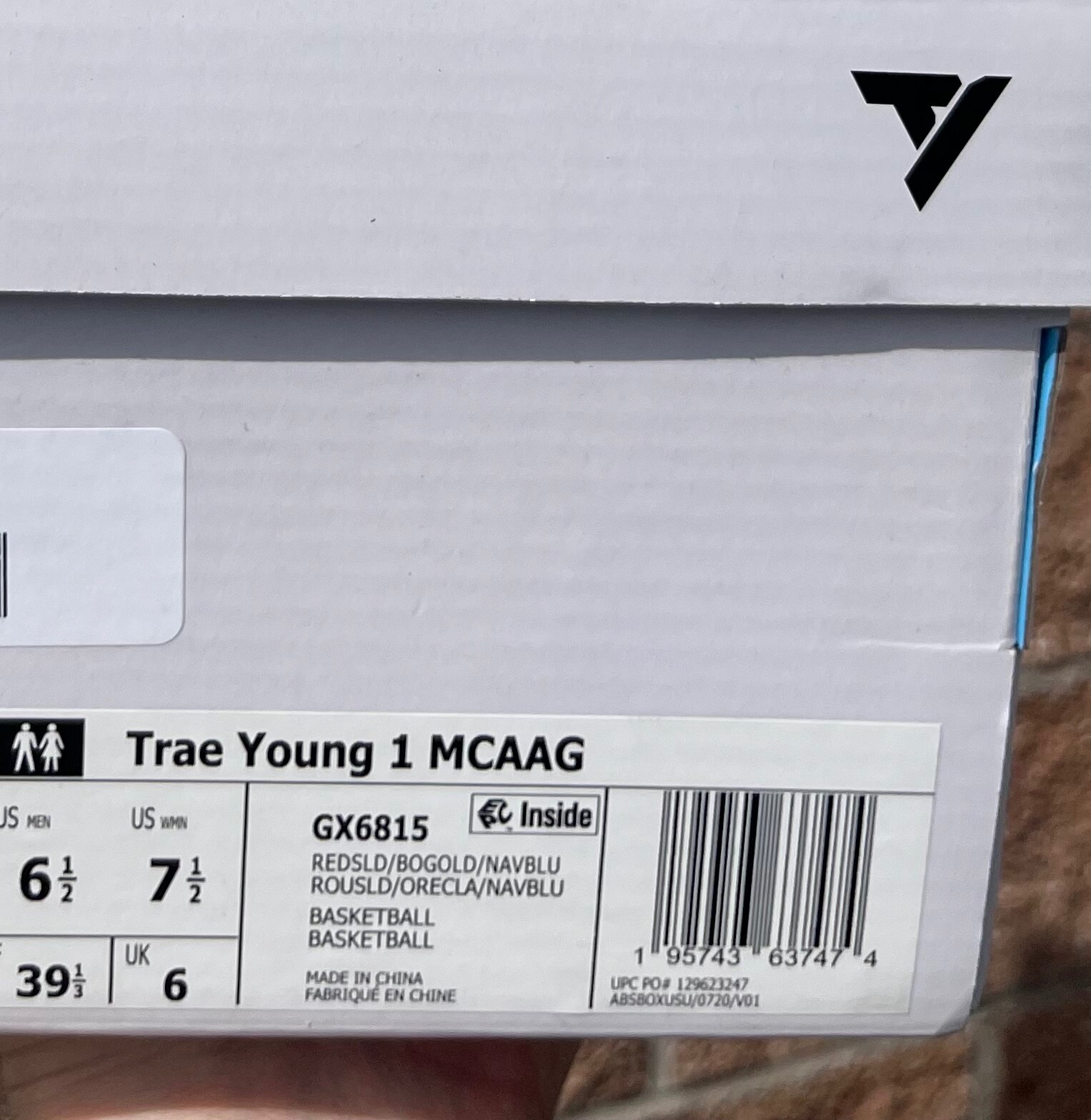 Adidas Trae Young 1 Red Gold Navy Blue MCDONALDS ALL AMERICAN GAME PE GX6815