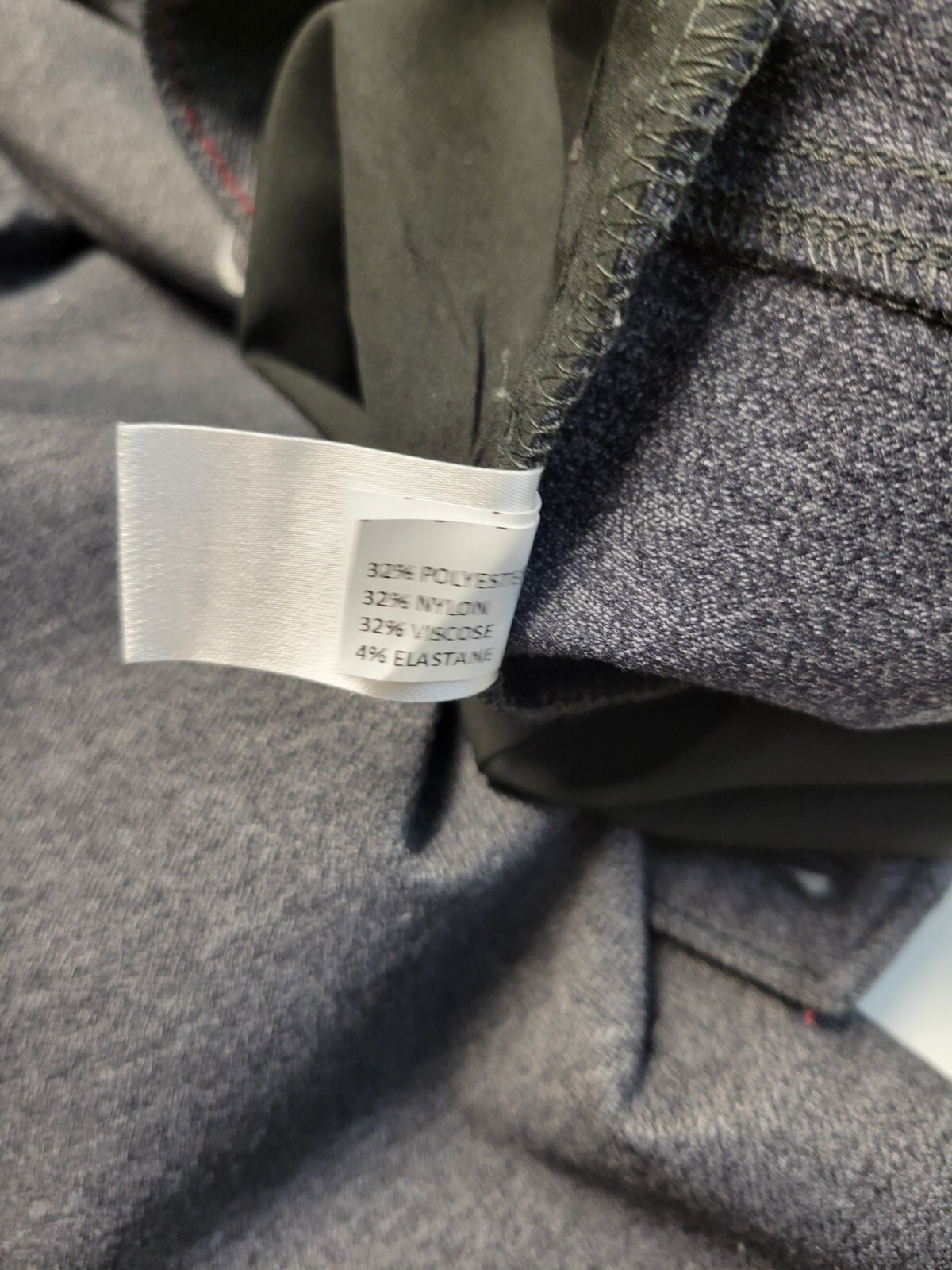 New JOHNNIE-O Burbank Casual 5 Pocket Pants Men 38×34 Dark Gray $178 Nylon Poly