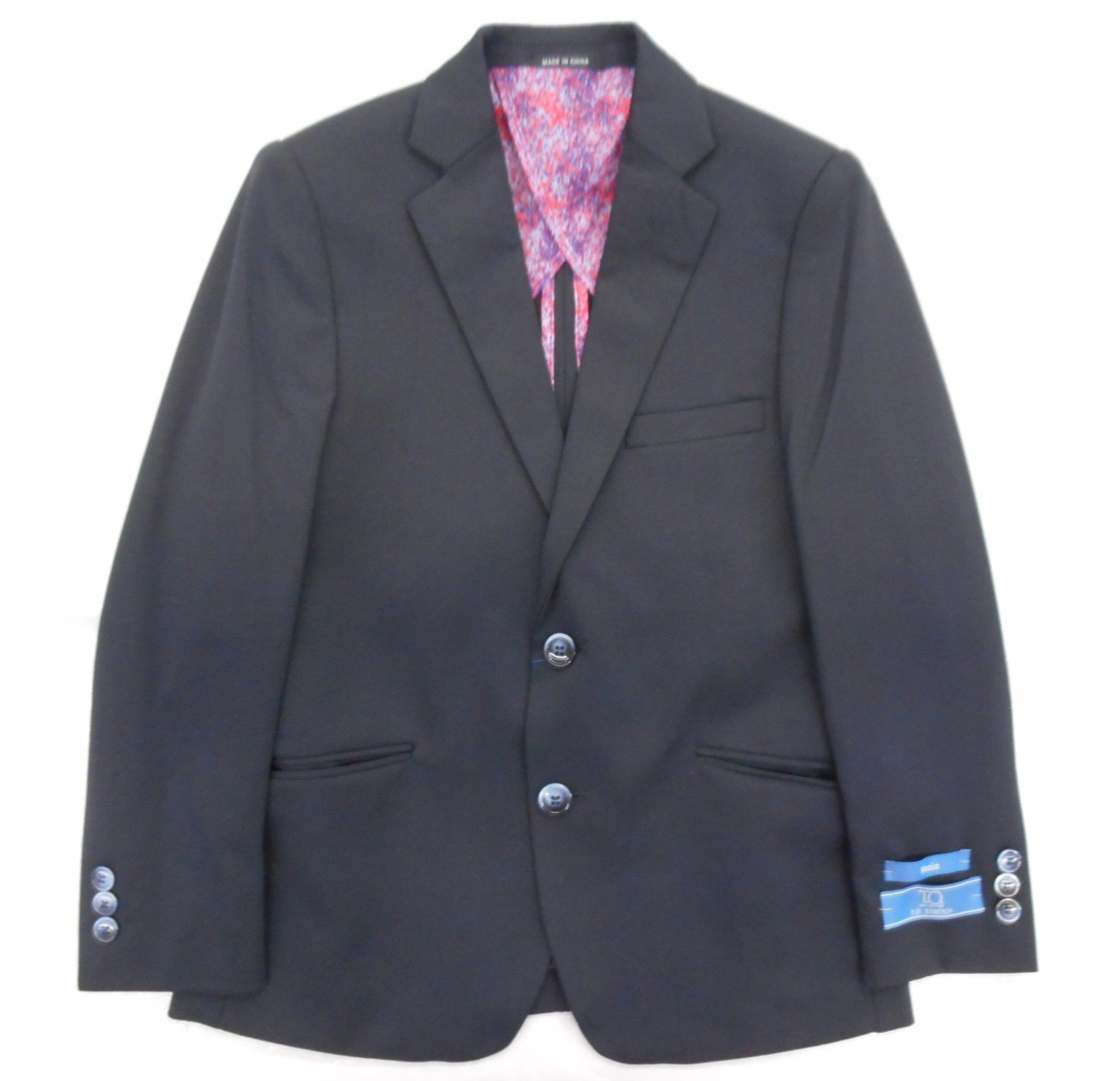 Boys T.O. Navy Blue Jacket & Pants 2PC. Suit Husky Sizes 8 – 20