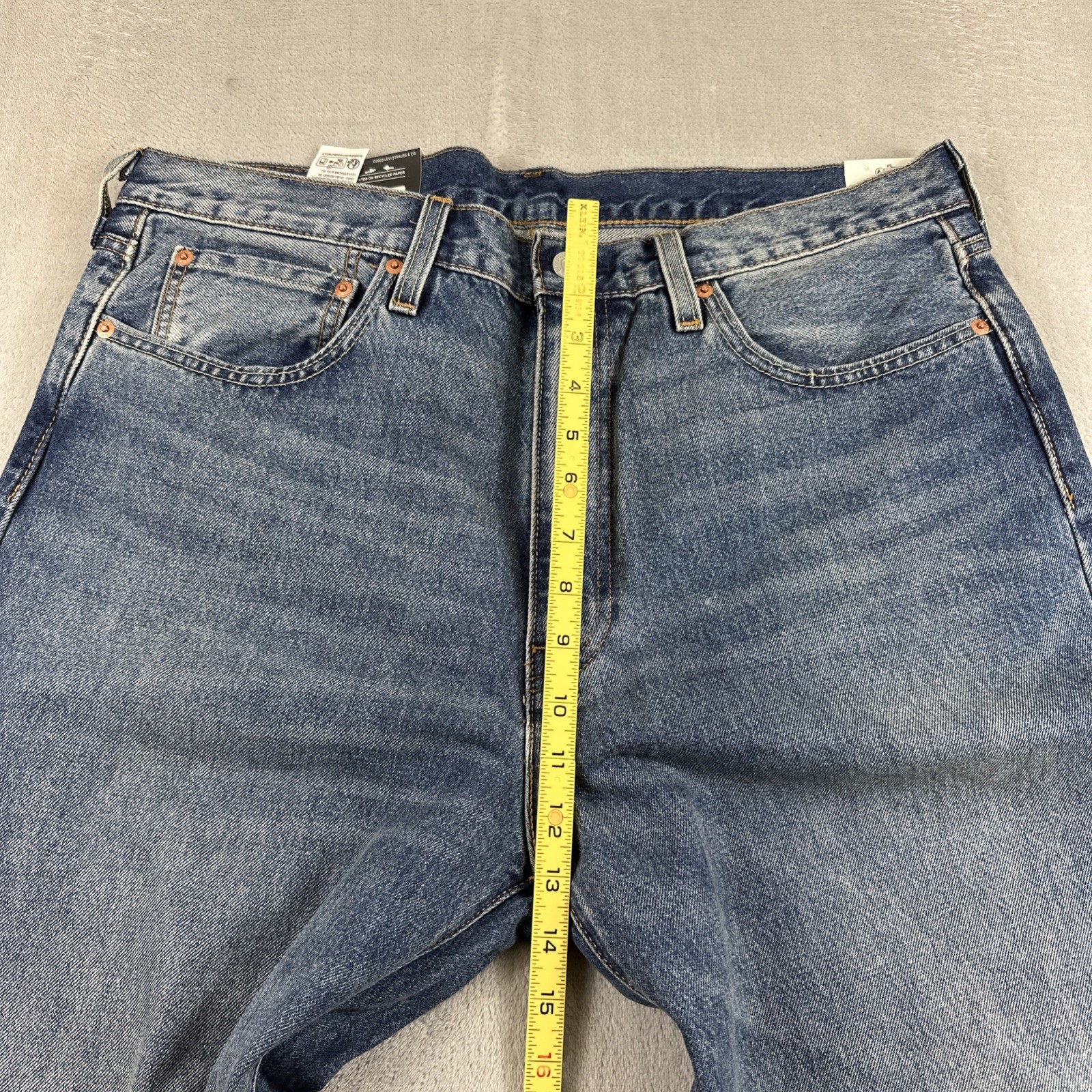 Levi’s 568 Premium Jeans Men’s Size 36×32 Loose Straight Blue Denim Cotton