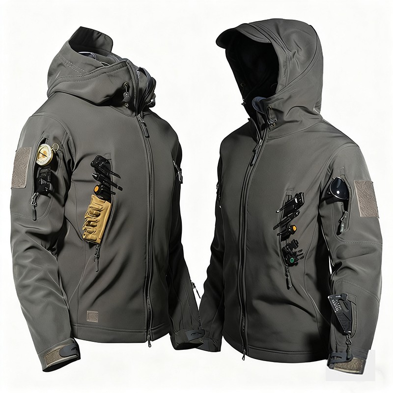 Tactical Jacket Mens Waterproof Military Coat Soft Shell Work Windbreaker Jacket