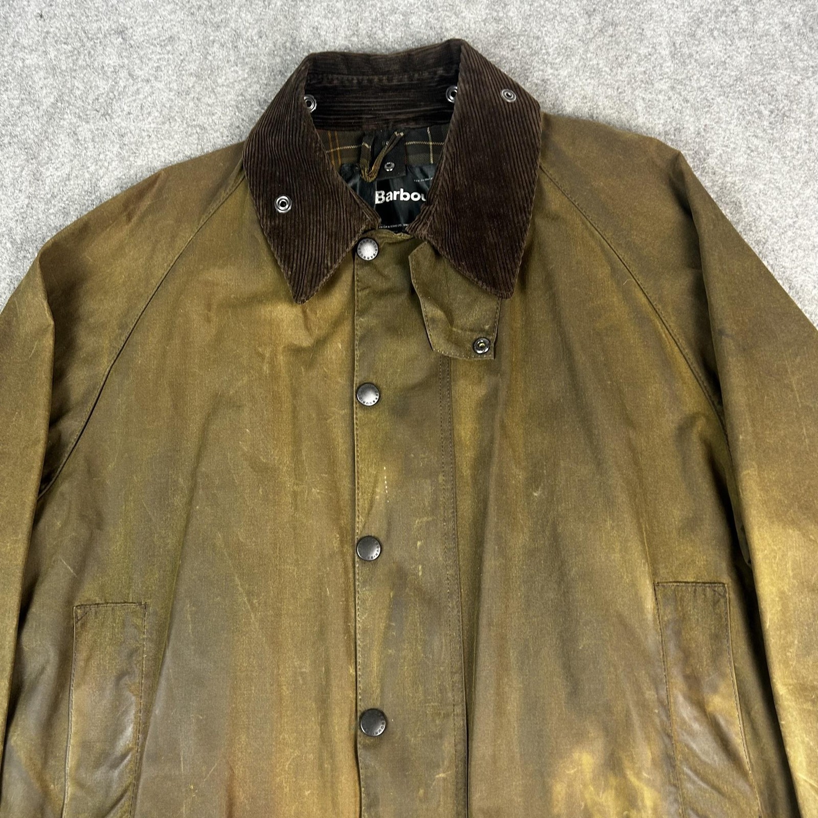 Barbour Jacket Mens C42 107CM Green A830 Classic Beaufort Wax Coat England Made