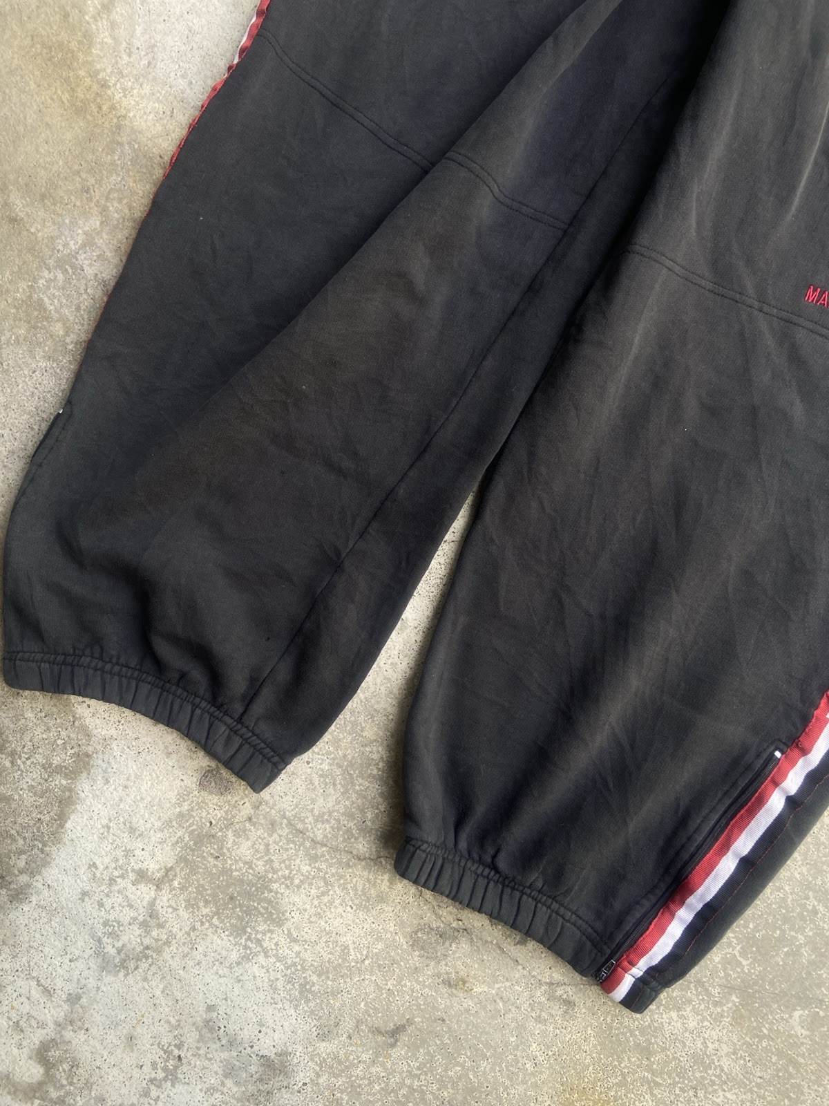 Y2K 2000’s Marithe Francois Girbaud Side Stripe Double Pocket Baggy Sweatpants