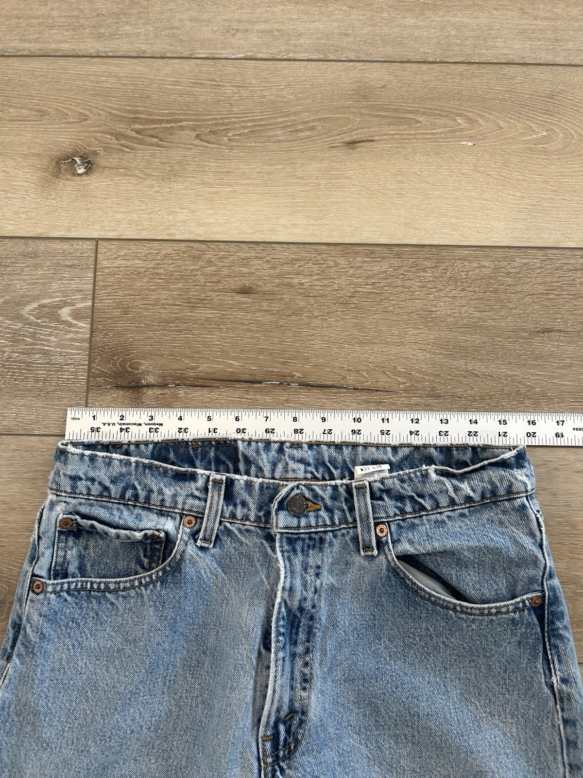 Vintage 90s Levis Jeans Mens Measured 31×33 Blue 565 Loose Fit Straight Baggy
