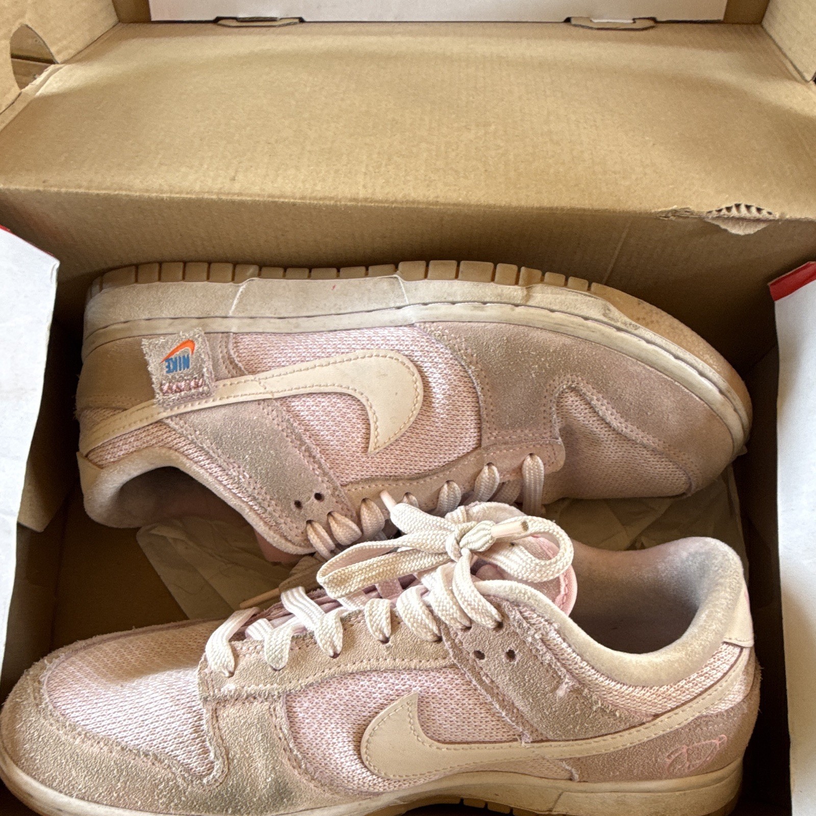 Nike Dunk Low SE Teddy Bear Light Soft Pink Womens Low Top Sneaker DZ5318-640