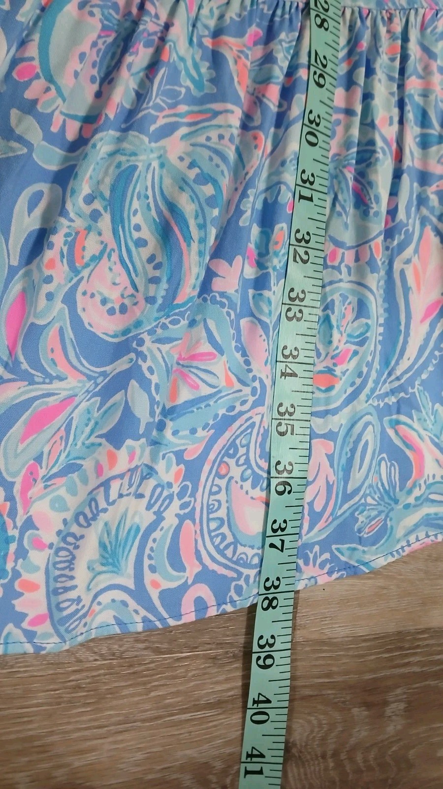 Lilly Pulitzer Charlee Tunic Dress Blue Fish Kiss XL paisley beach vacation NWT