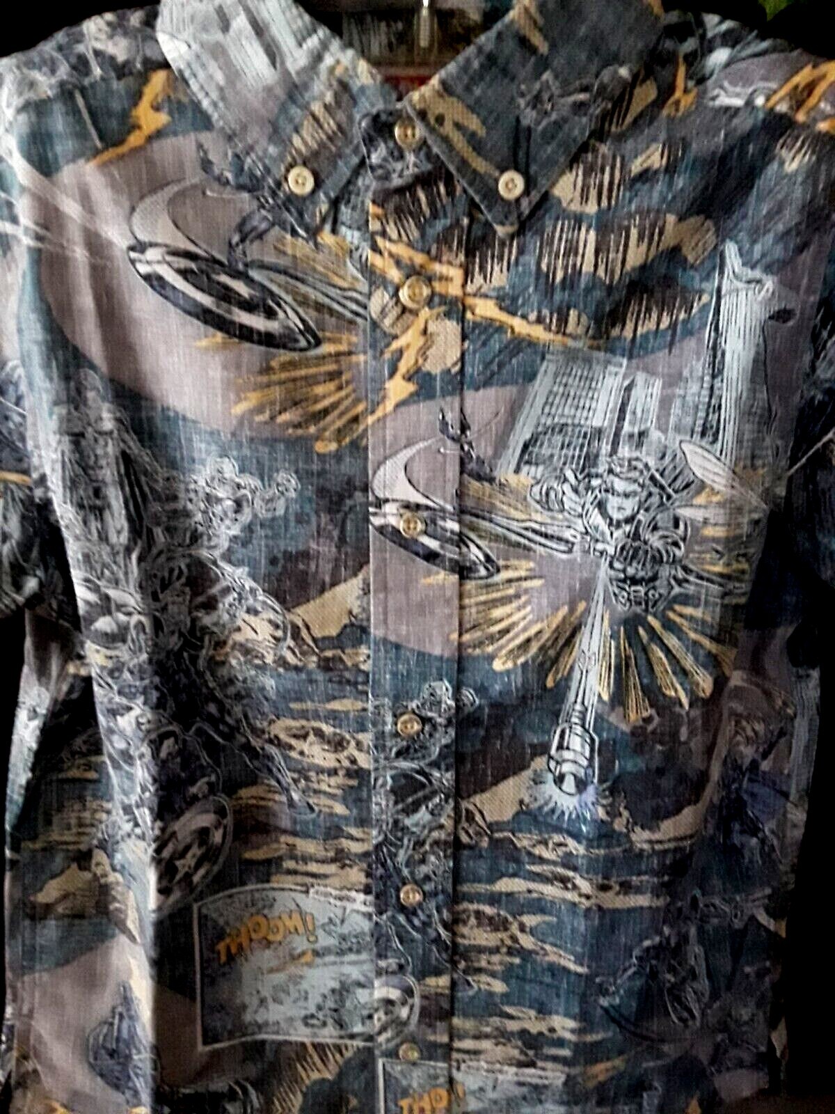 Reyn Spooner Boy’s MARVEL ADVENGER Color-Slate Full Button Shirts