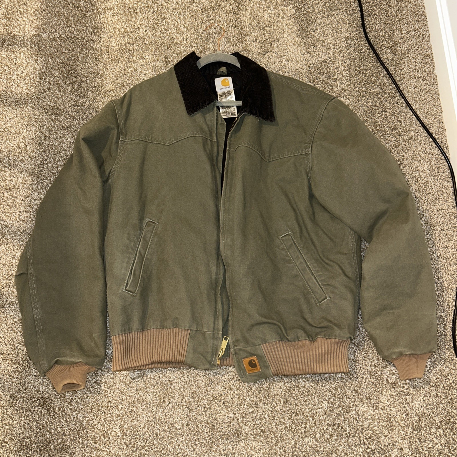 Carhartt Men’s Santa Fe Jacket Size Large J14 LOV EXCELLENT CONDITION