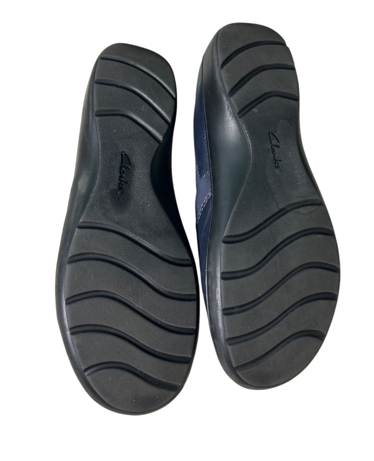 Clarks Cora Charm Flats Navy Slip-On Shoes Women’s 9 Ultimate Comfort Technology
