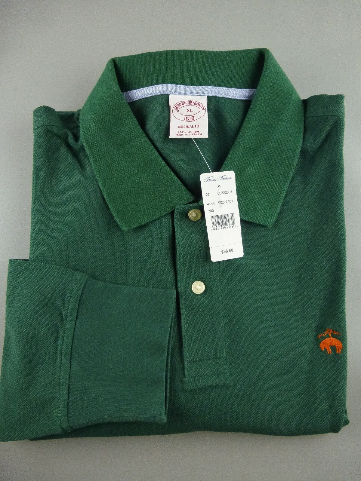 BROOKS BROTHERS LONG SLEEVE POLO SHIRT Men’s – ORIGINAL Fit New $98
