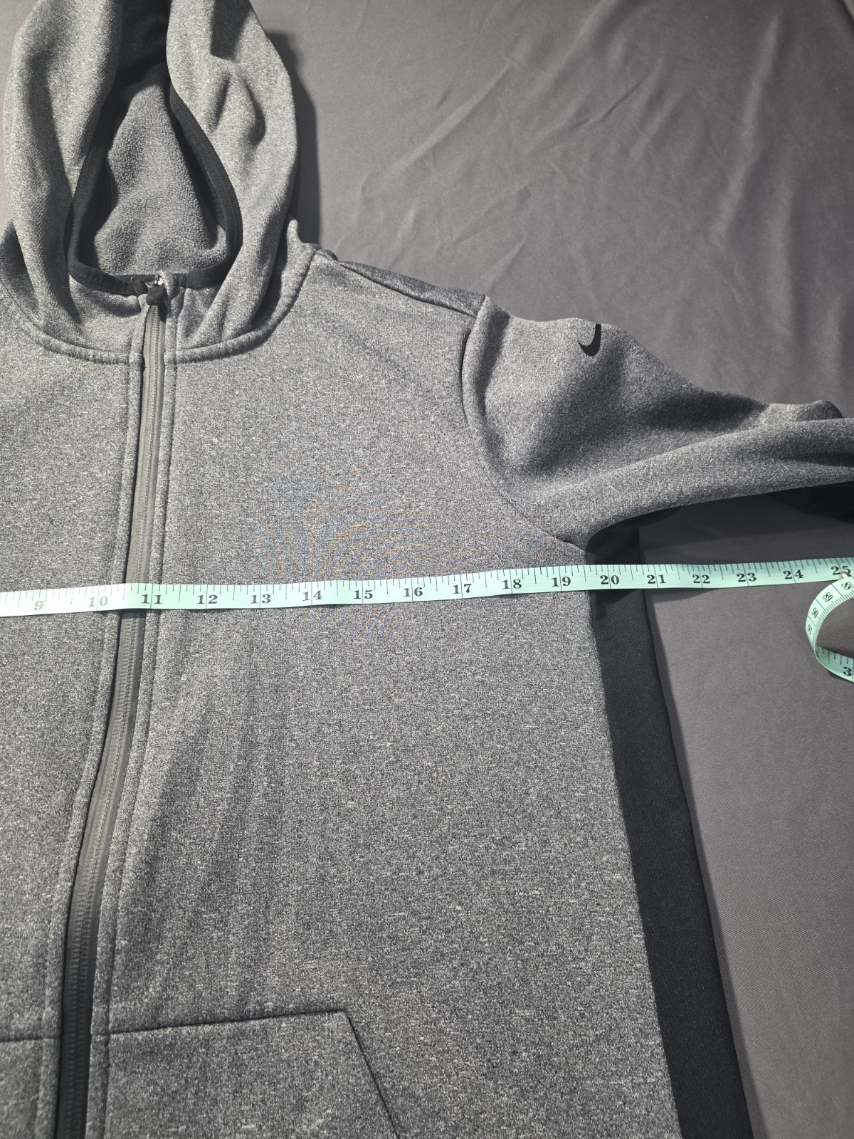 Nike Therma-FIT Full Zip Hoodie Jacket – Women’s Large – Gray/Black