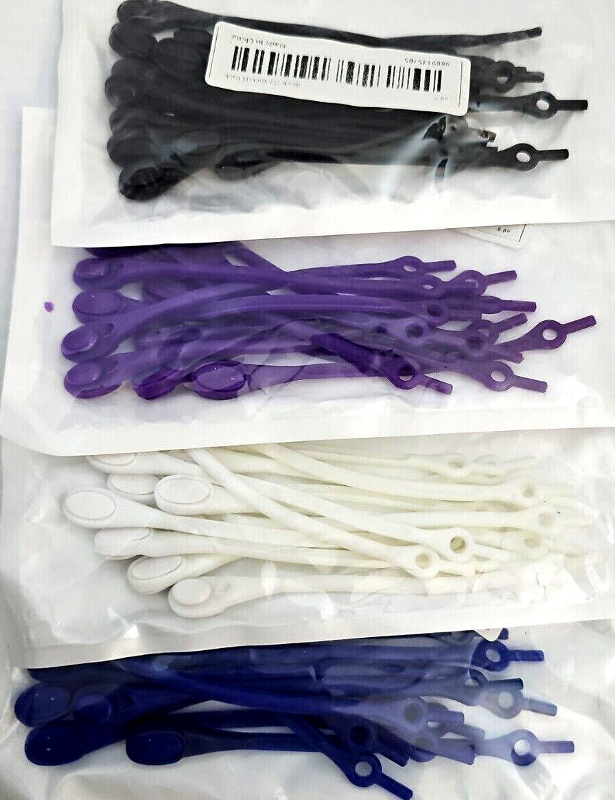 12-Pcs Elastic Silicone Shoe Laces Easy No-Tie Shoelaces for Men Women Youth