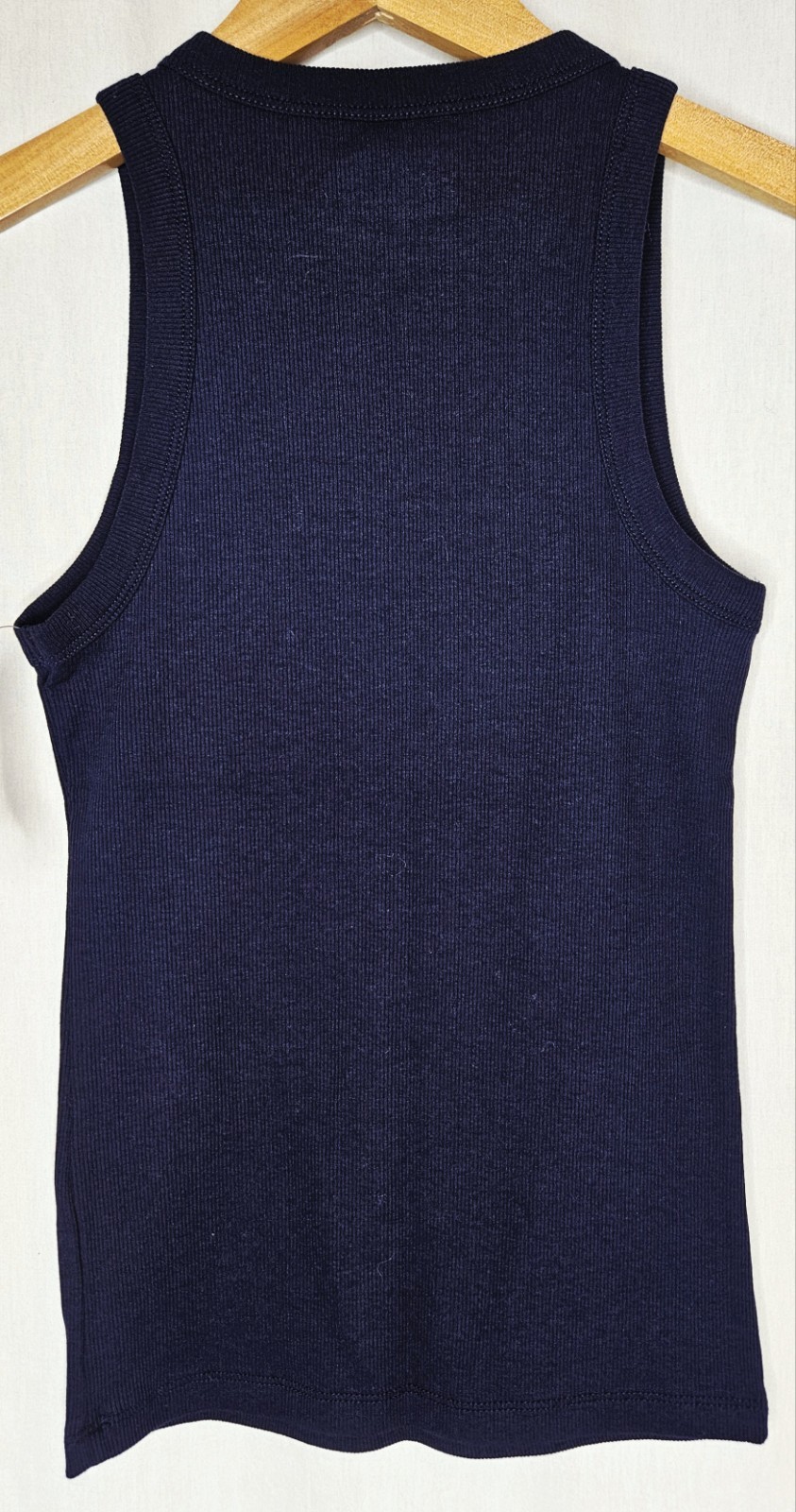 Time and Tru Regular / Plus Blue Fitted High Neck Rib Tank Top XS XL 2XL or 3XL