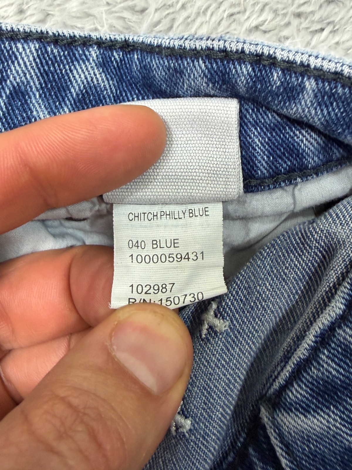 Ksubi Chitch Jeans 32×29.5 Philly Blue Distressed Skinny Stretch Button Fly