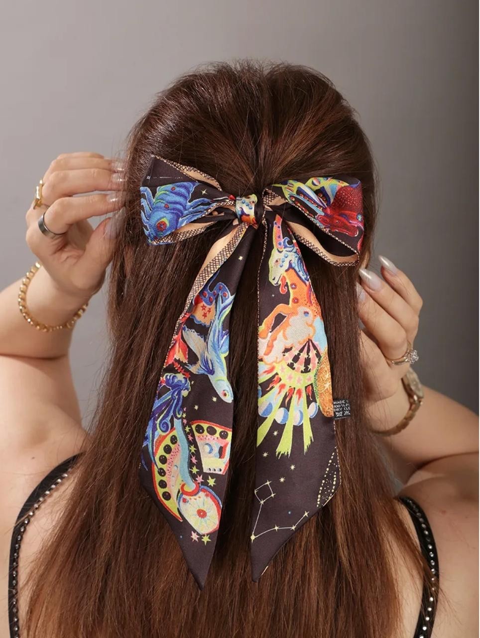 Purse scarf accessory printed a wide range of colors, scarf handle ribbon,decor