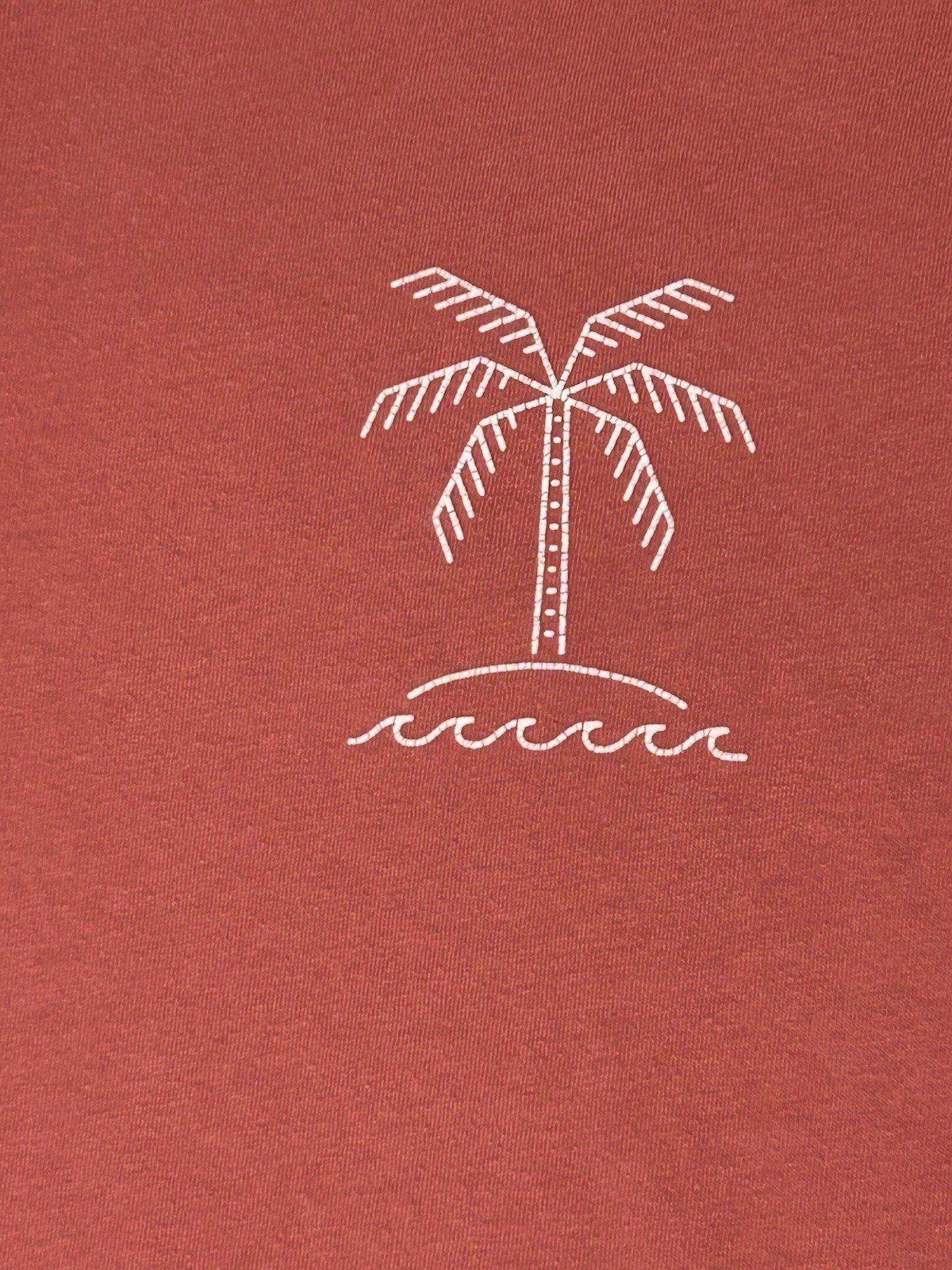 Old Navy Laguna Beach California Faded Coral Pink Graphic Crew Neck Tee Size L