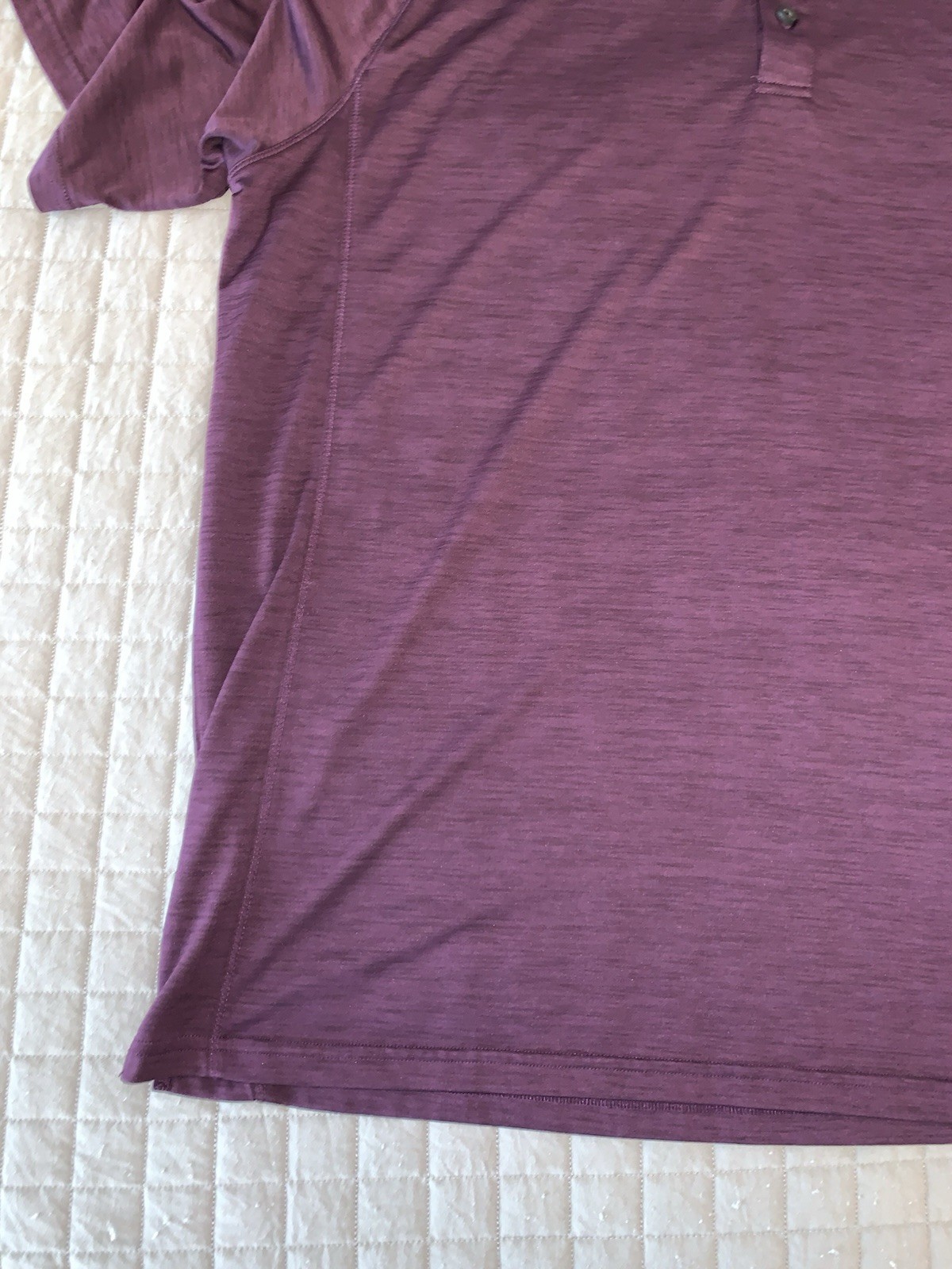 ARIAT TEK Heat Series Mens Large Burgandy Short Sleeve Polo Shirt
