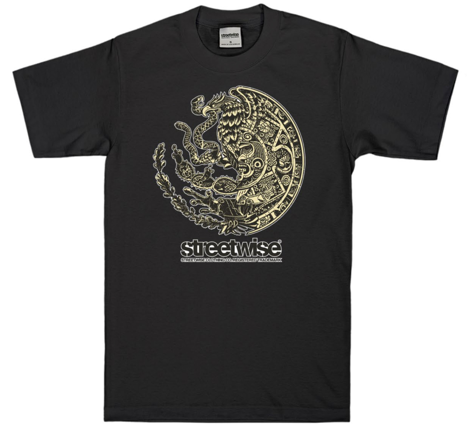 Streetwise Aguila Azteca Graphic T-Shirt Black M-L-XL-2XL-3XL-4XL-5XL