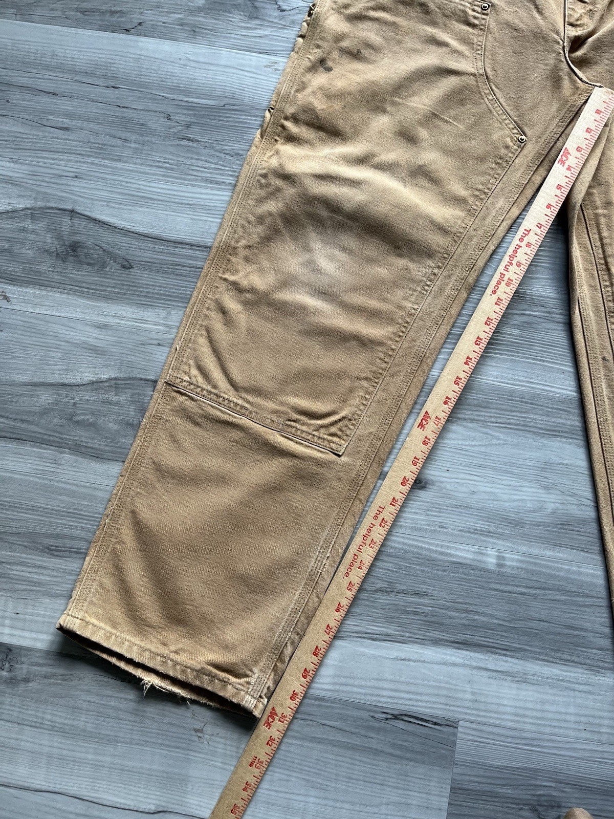 Vintage 1999 Carhartt B01 BRN Double Knee Carpenter Pants – 39×31 FADED