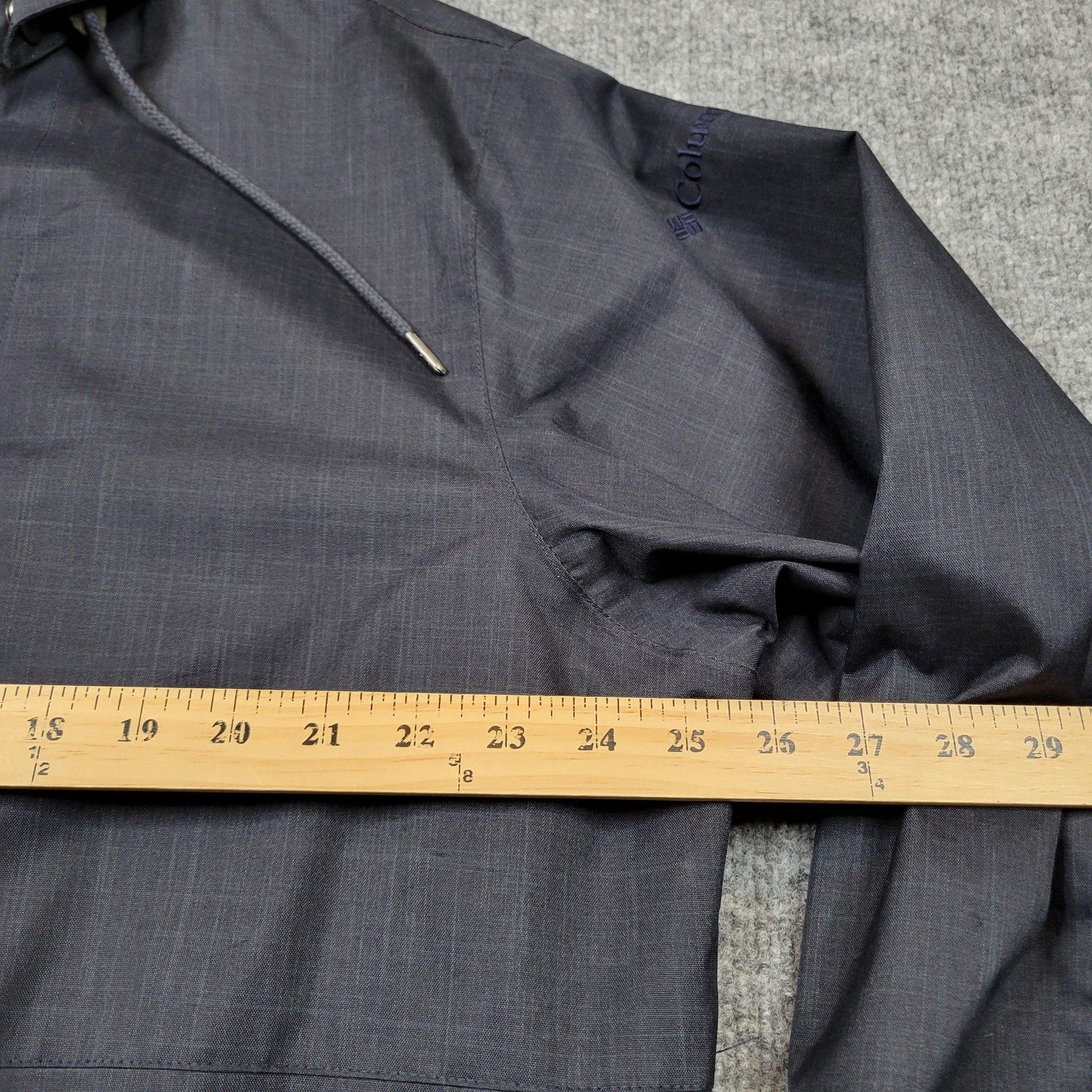 Columbia Jacket Mens Large Blue OmniTech Waterproof Hooded Coat Parka Shell Top