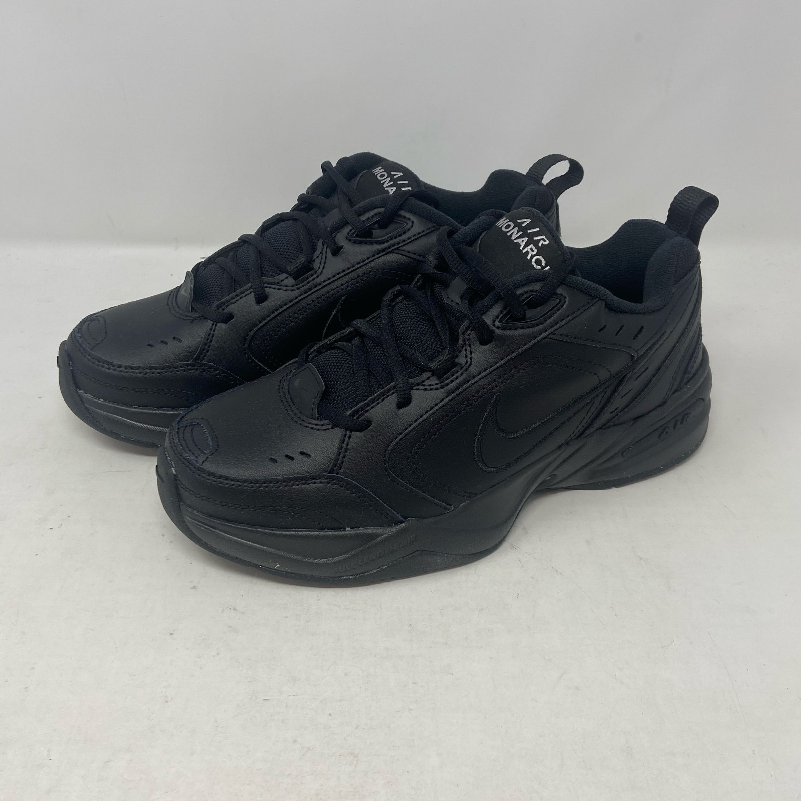 Nike Air Monarch IV Men’s Training Shoes Black/Black Sz 9