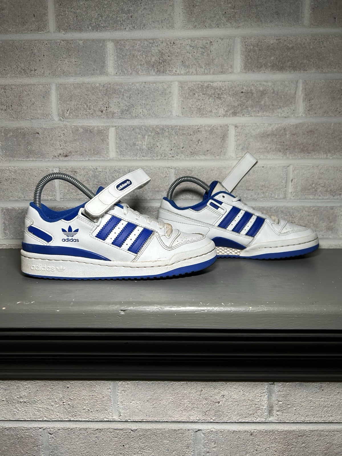 Adidas Forum Low With Adjustable Strap Blue White 698001 Men Size 5