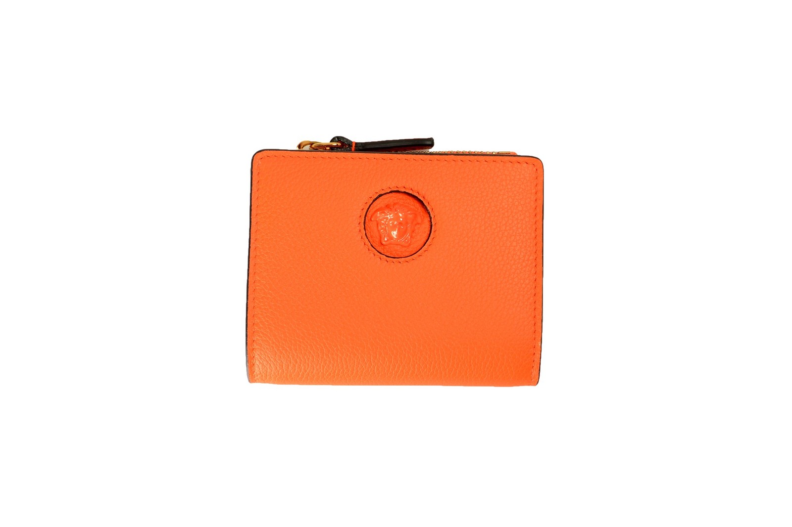 Versace Women’s 100% Textured Leather Card Case Compact Wallet