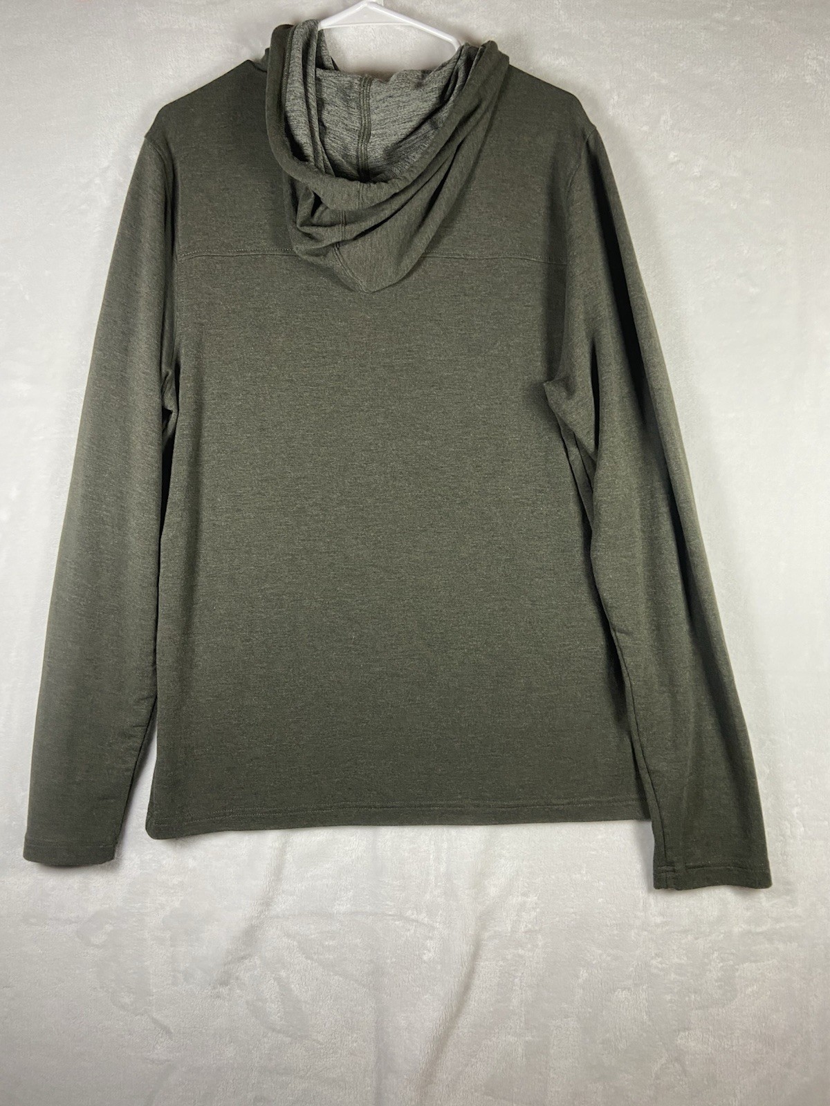 Gerry Men’s Lightweight Long Sleeve Hoodie Green Soft Rayon Poly Size Medium