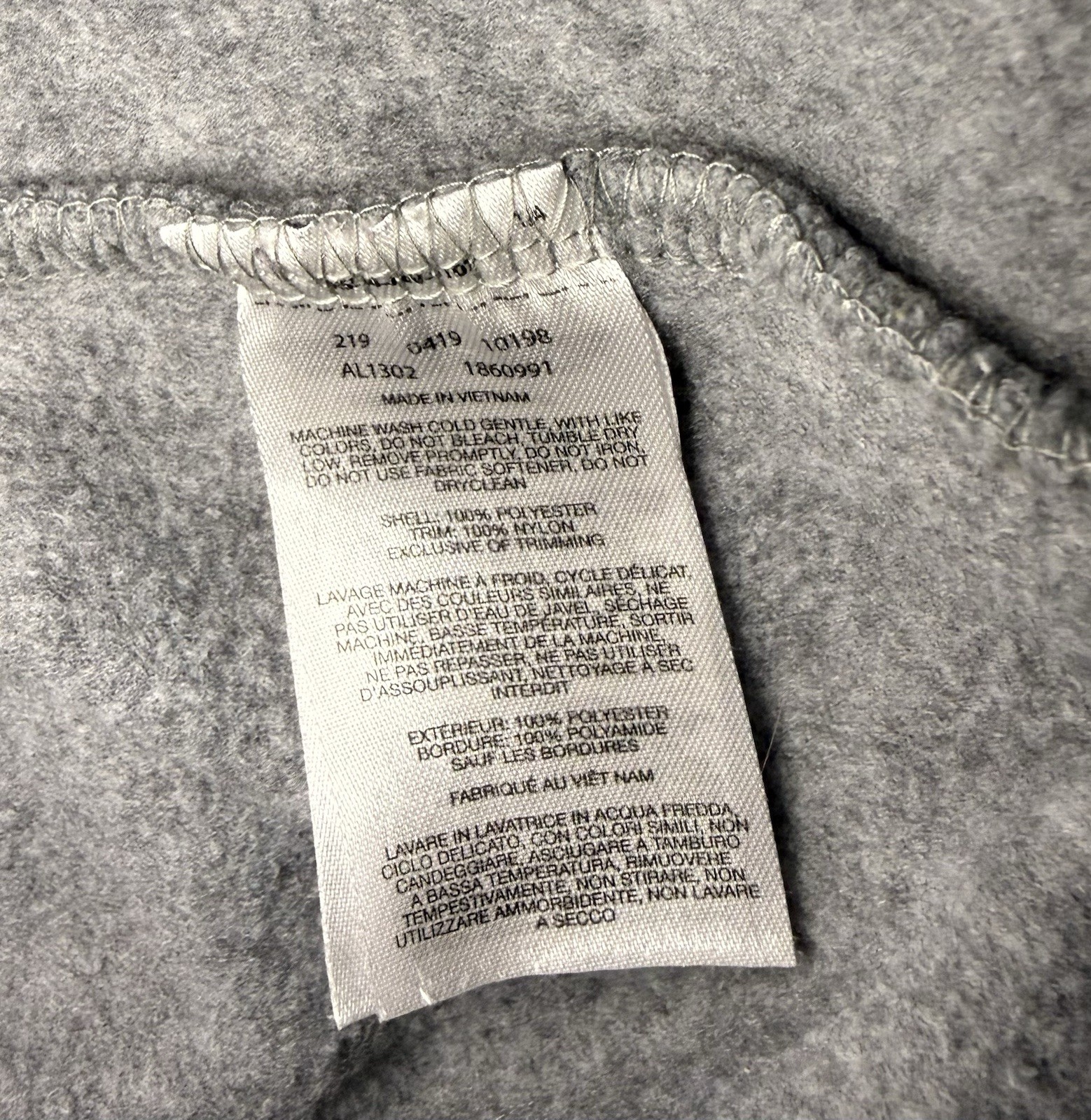 Columbia Women’s Benton Springs 1/2 Snap Gray Pullover Fleece Jacket-Size L