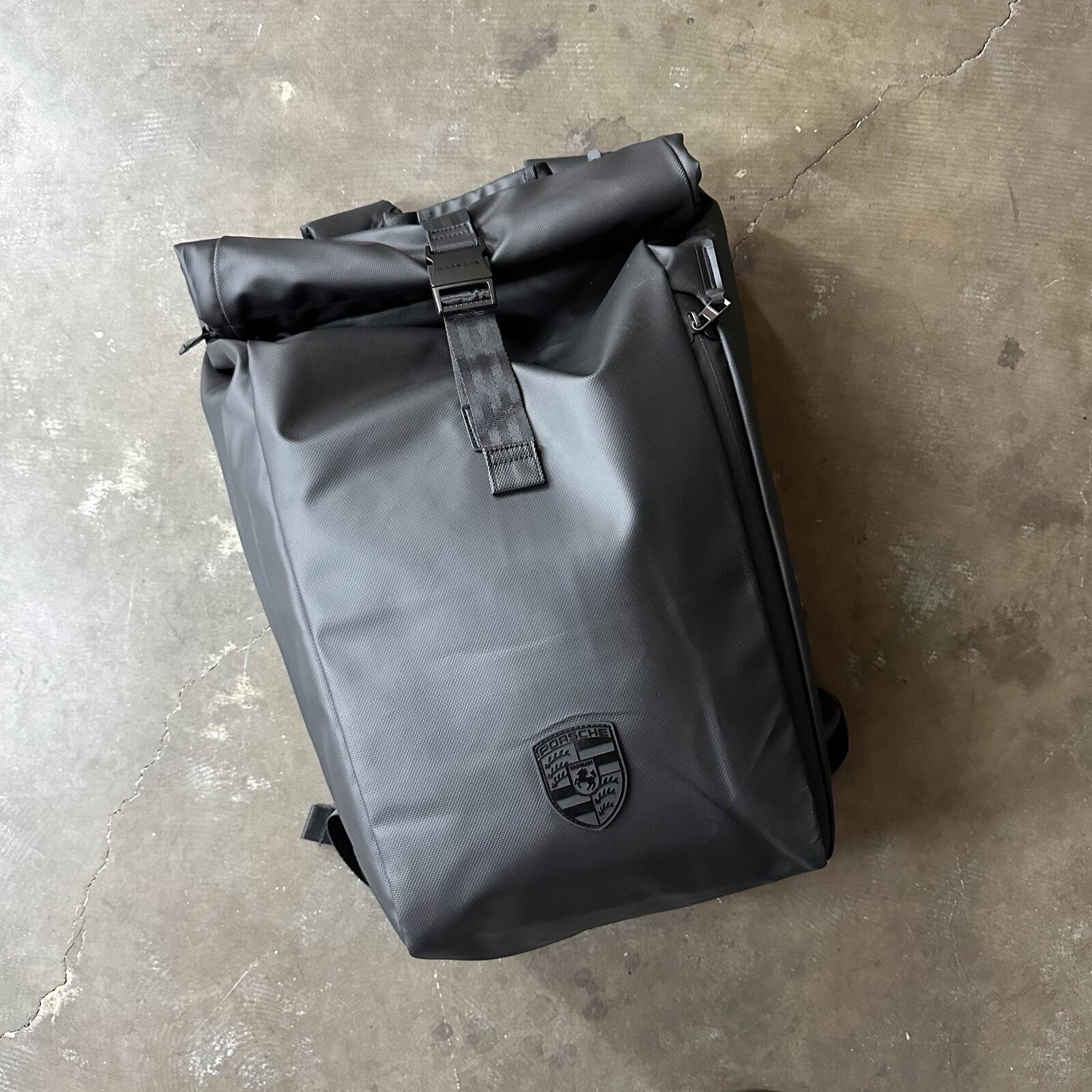 NEW Porsche 911 Rolltop Lifestyle Travel Backpack Pack Black WAP0350100R911