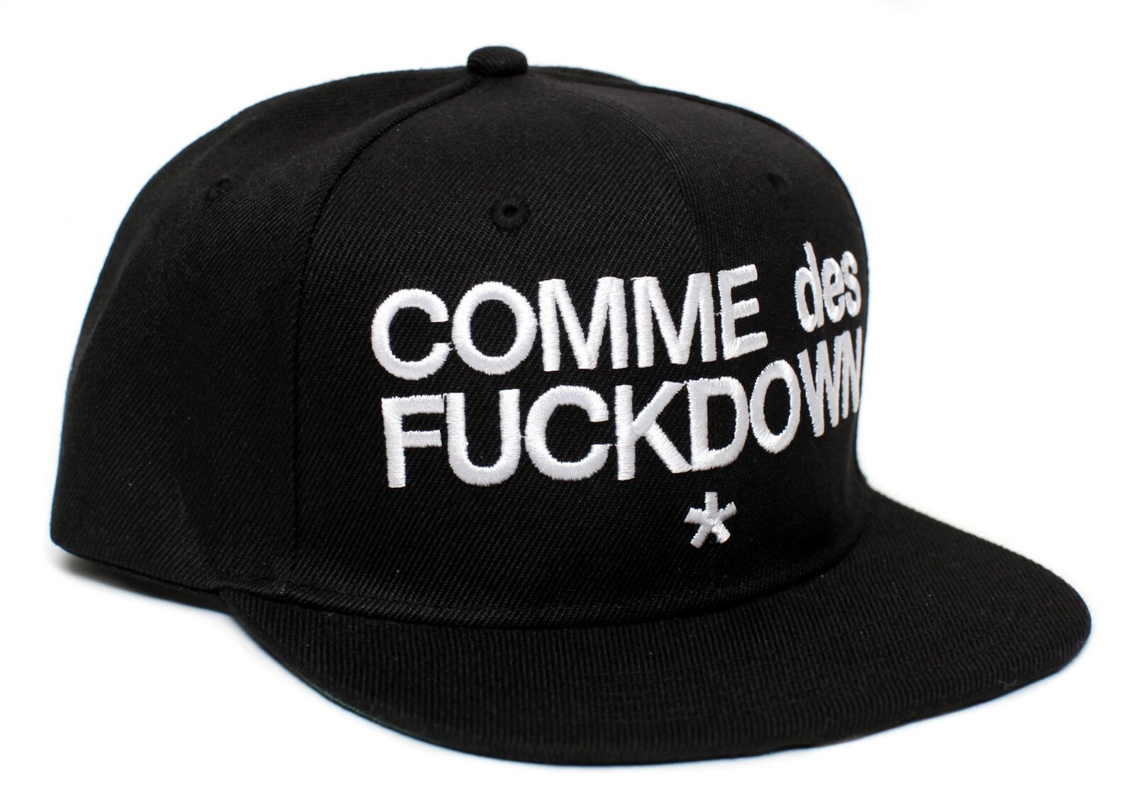 COMME des FUCKDOWN Hat Old School Rap Cap Black Adult Snap