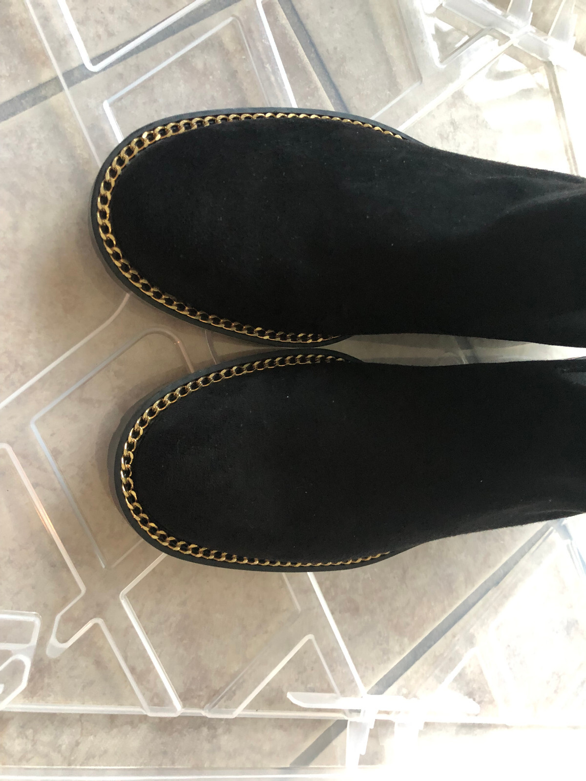 New Stuart Weitzman Kolbie Chelsea Boots Size 6 M, BLACK SUEDE – $695
