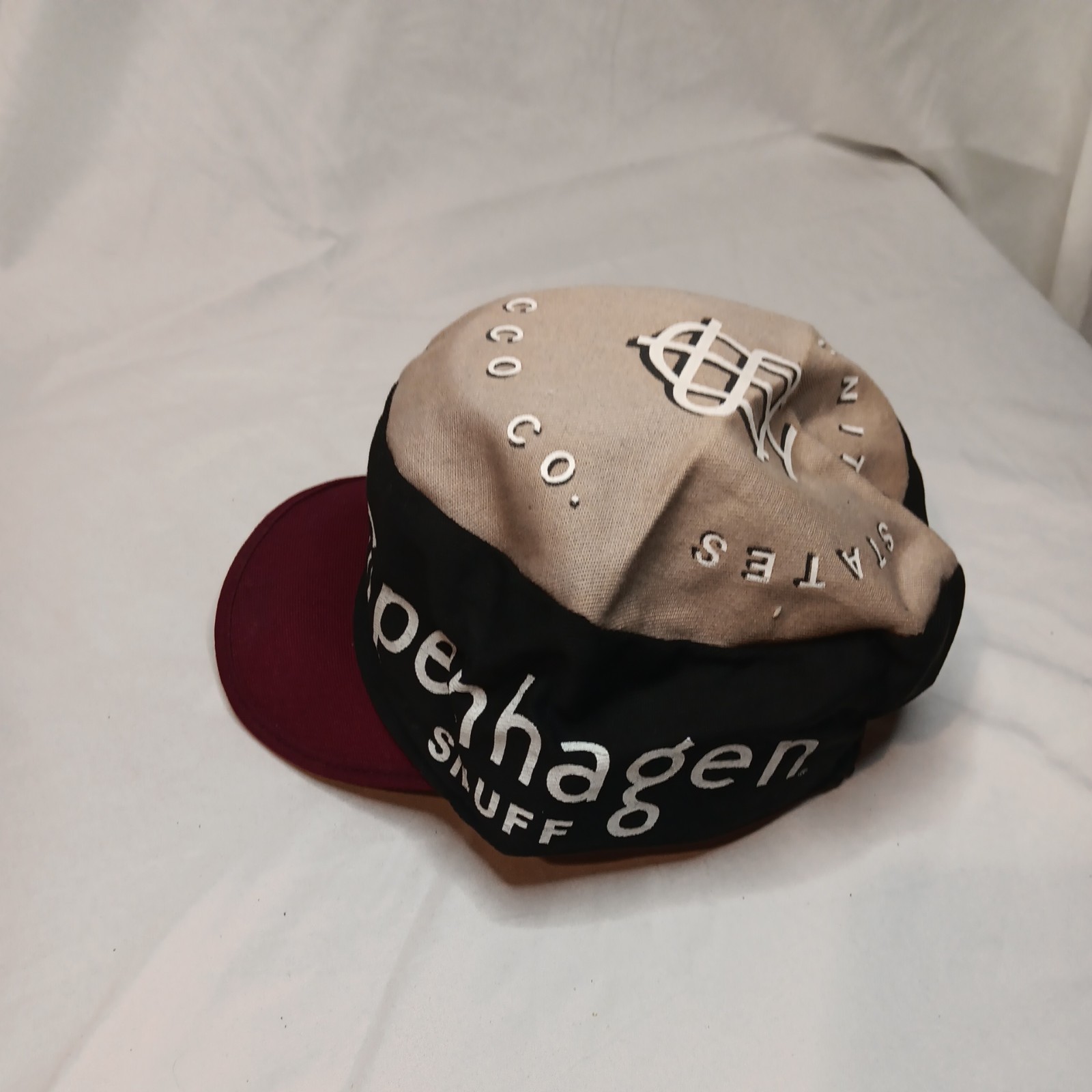 Vintage Copenhagen Snuff Painters Hat Cap Mens One Size Tobacco Adjustable 80s