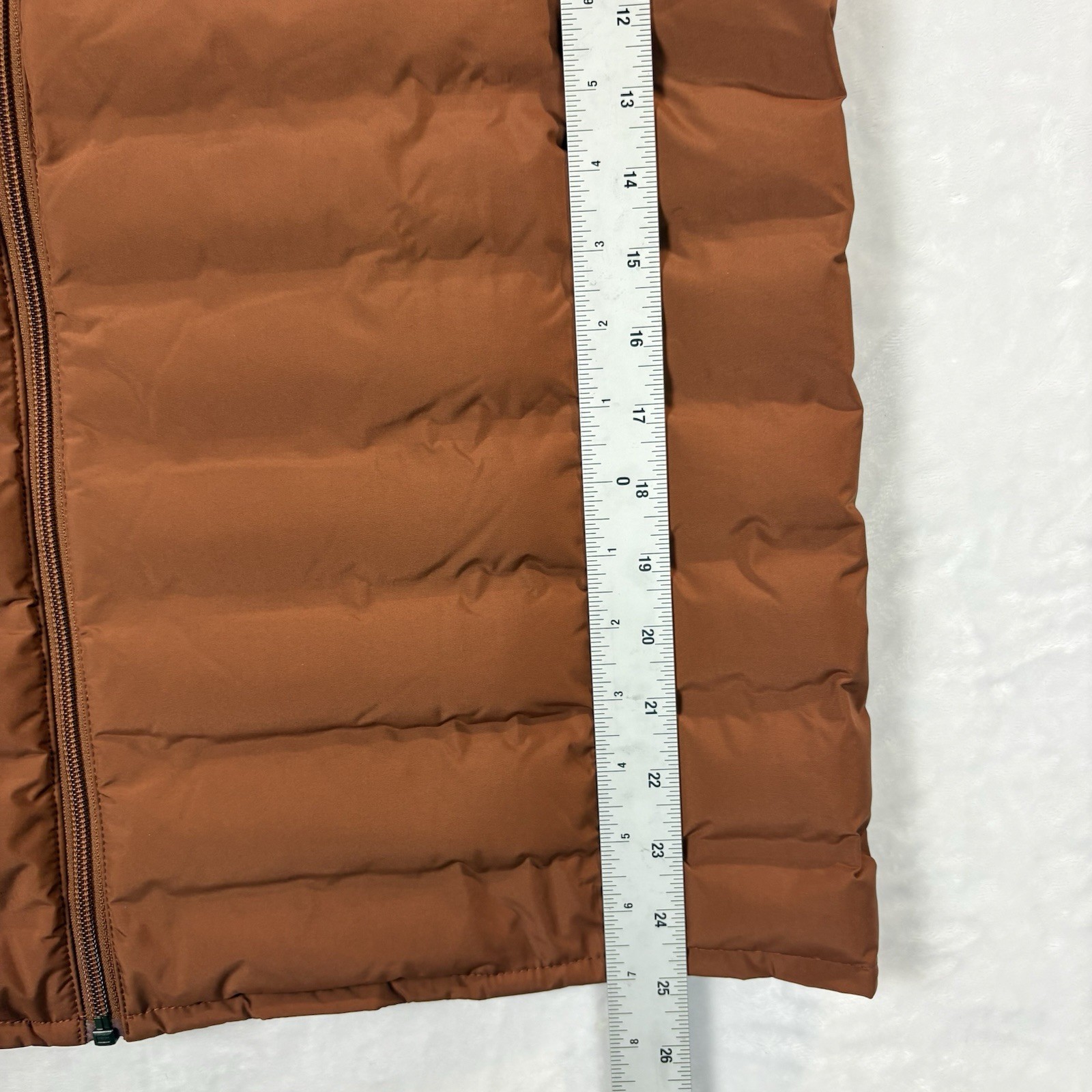 NEW! 32 Degrees Mens Packable Puffer Vest Sz M Burnt Orange Outdoors Hike Camp
