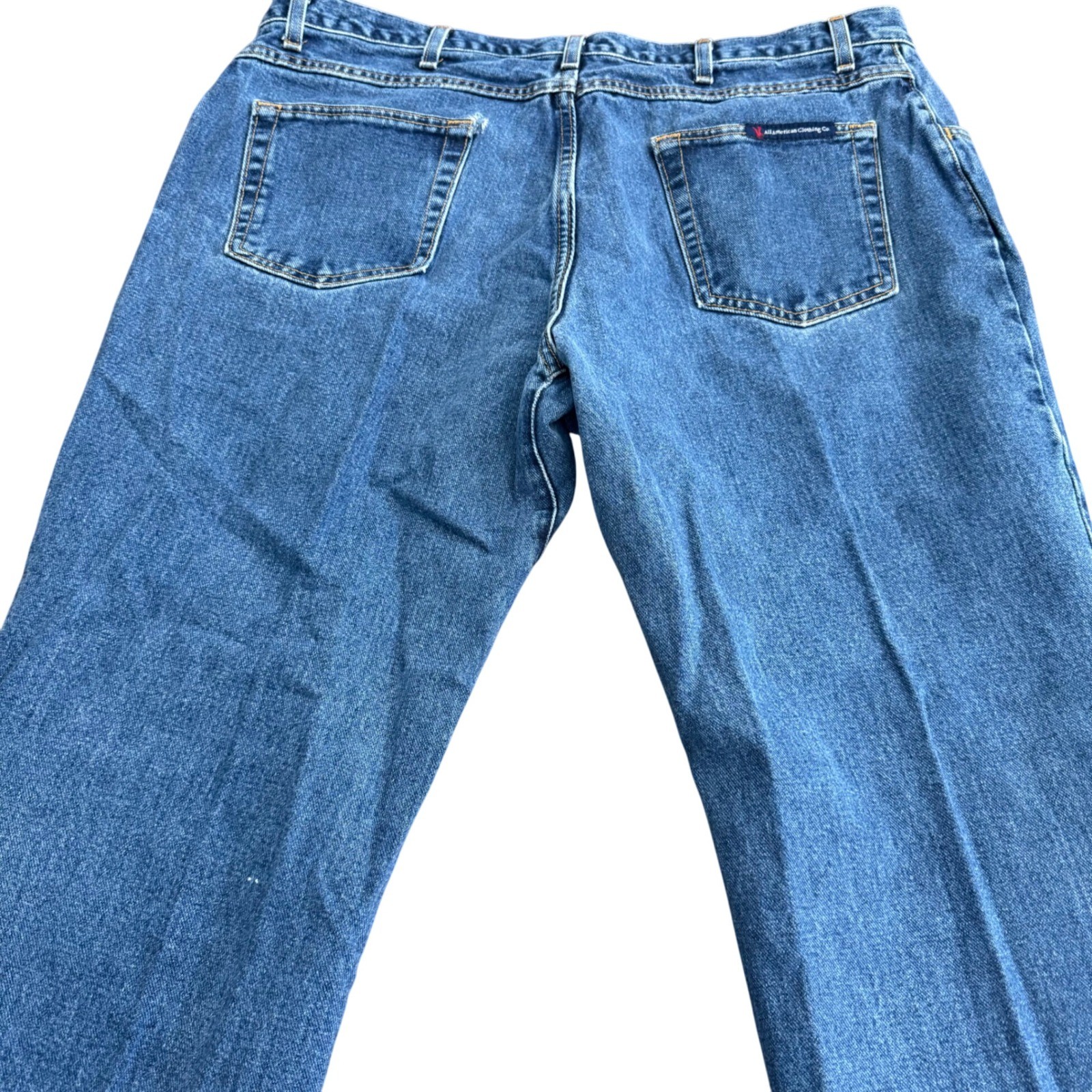 All American Clothing Co Mens Blue Denim Jeans Style AAC101D Cut 5470 40×30