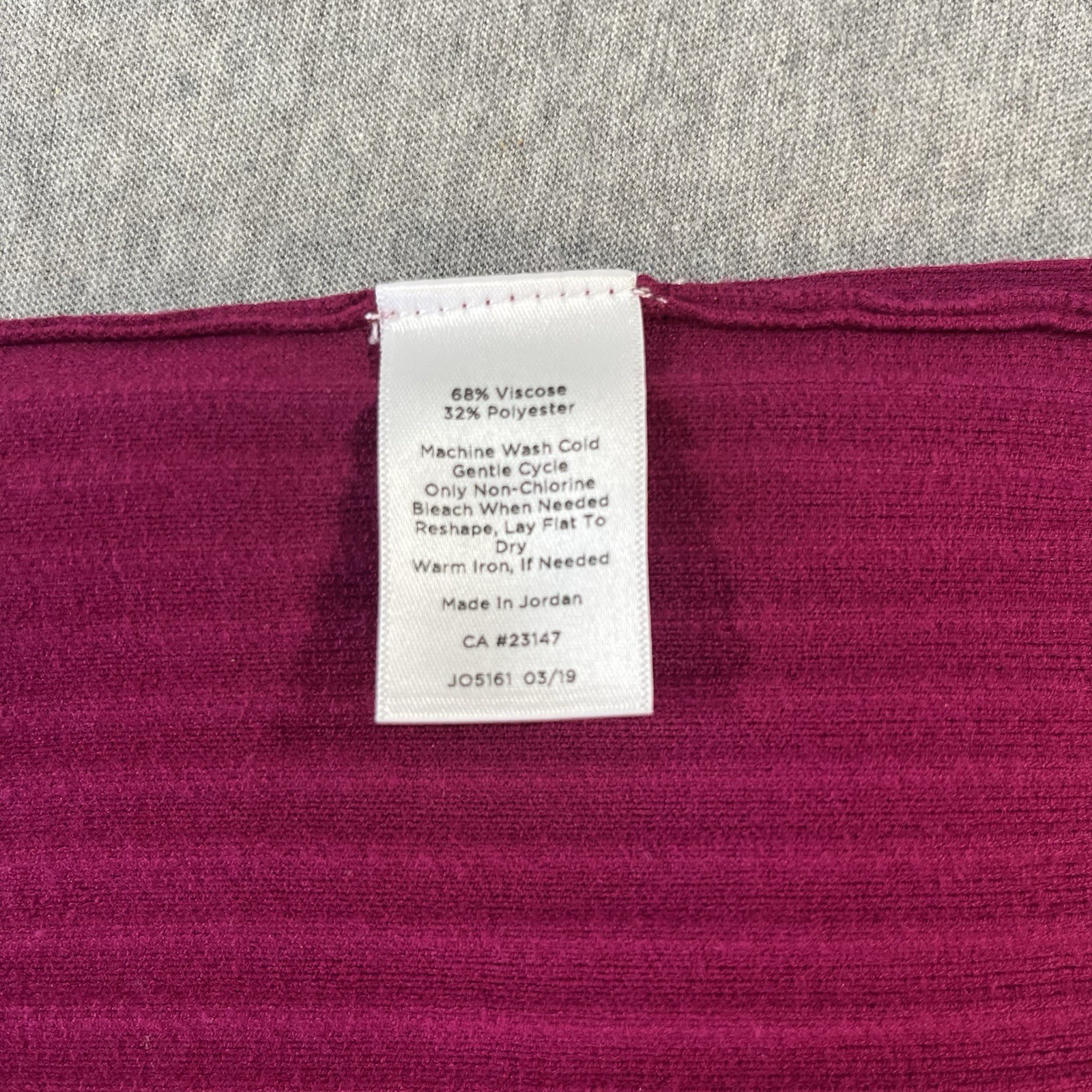 Talbots Fushia 3/4 Sleeve Ribbed Knit Top Ruffled Tie Neck Women’s SP