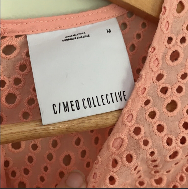 $200 C/MEO COLLECTIVE RUNAWAYS DRESS SIZE SMALL SHERBERT Z192-18